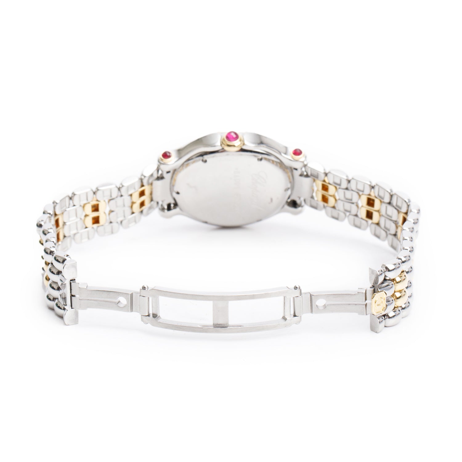 Chopard Stainless Steel & 18k Yellow Gold  Happy Sport Diamond 32.5 MM Quartz Watch w/ Papers
