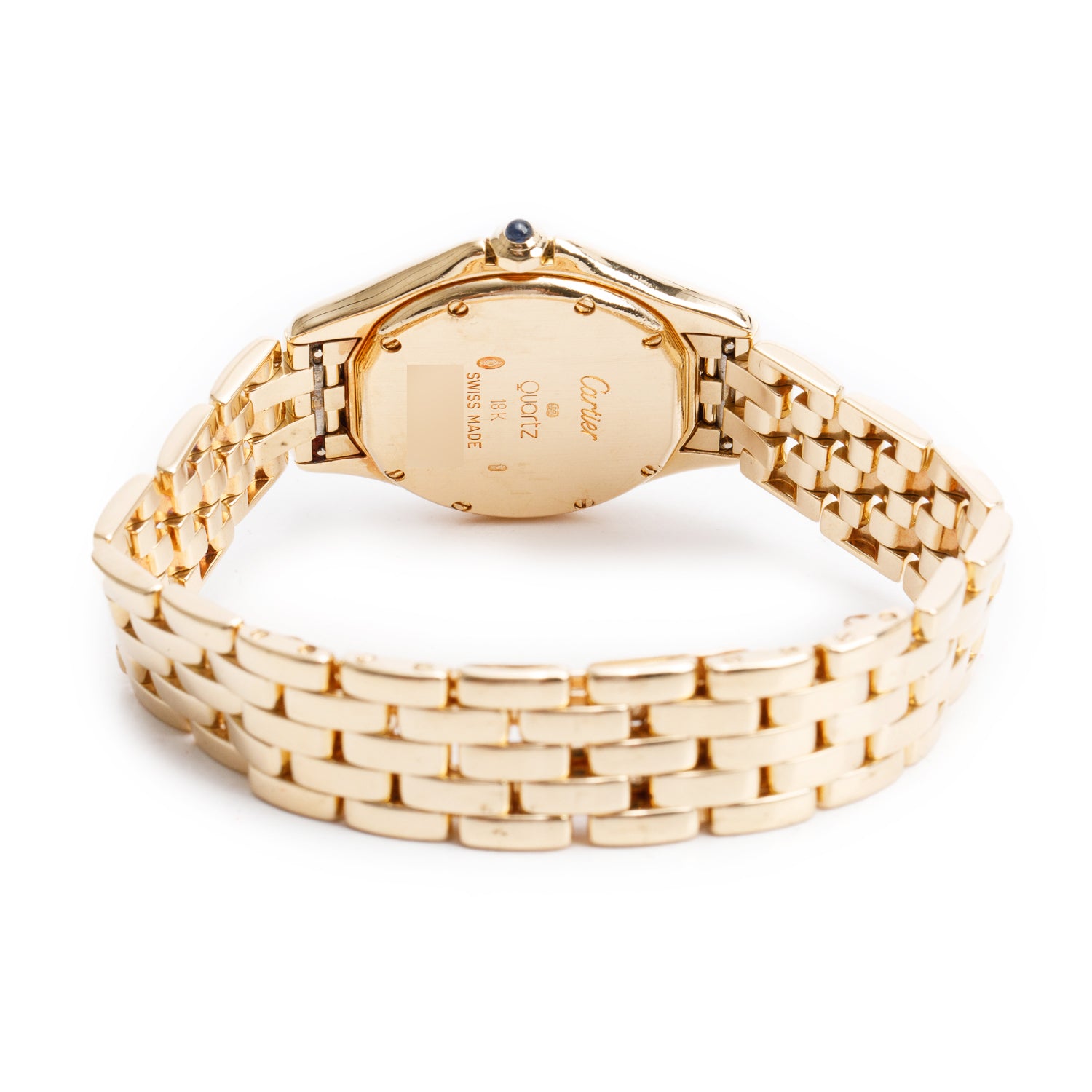 Cartier 18k Yellow Gold Cougar Figaro 26 MM Quartz Watch