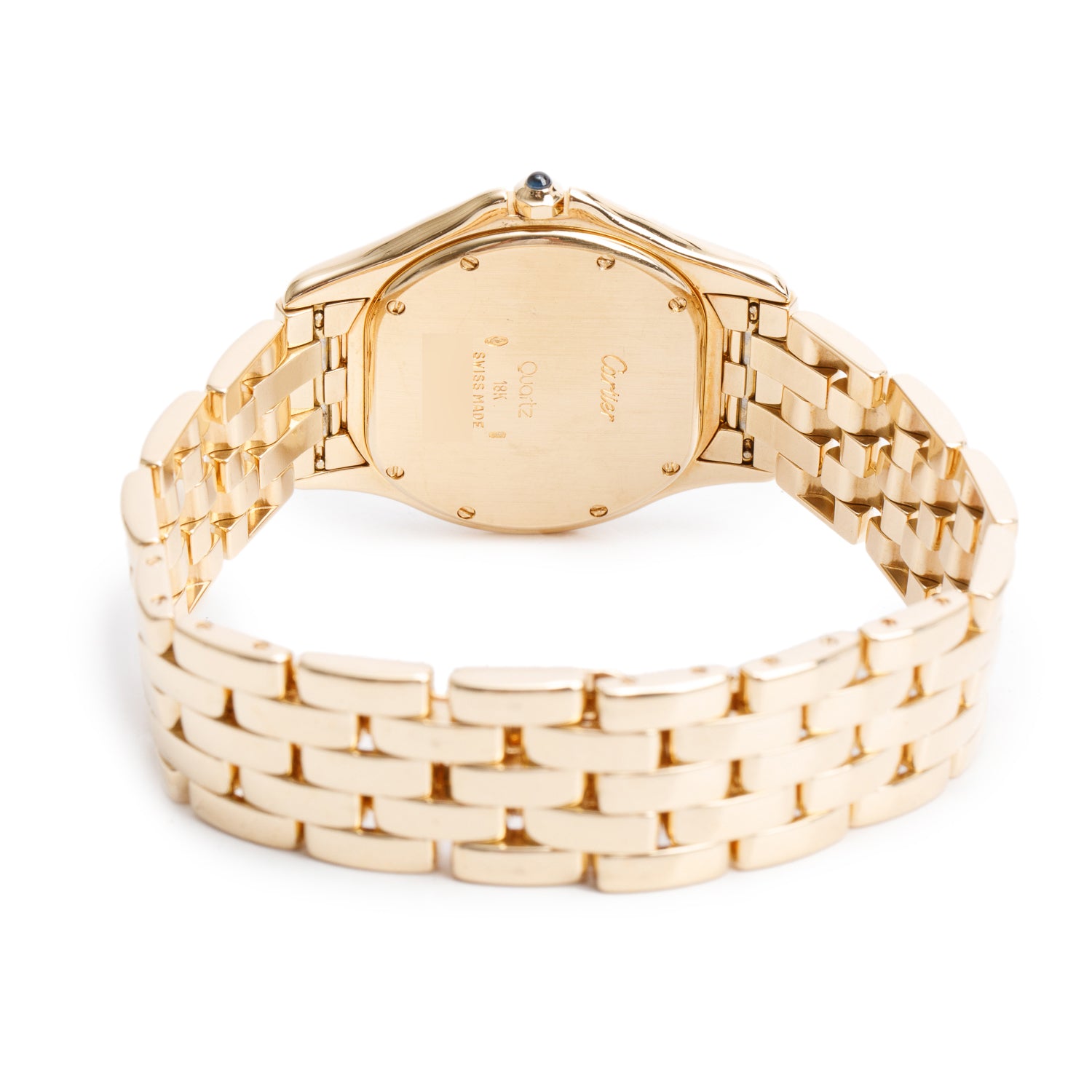 Cartier 18k Yellow Gold Cougar 33 MM Quartz Watch