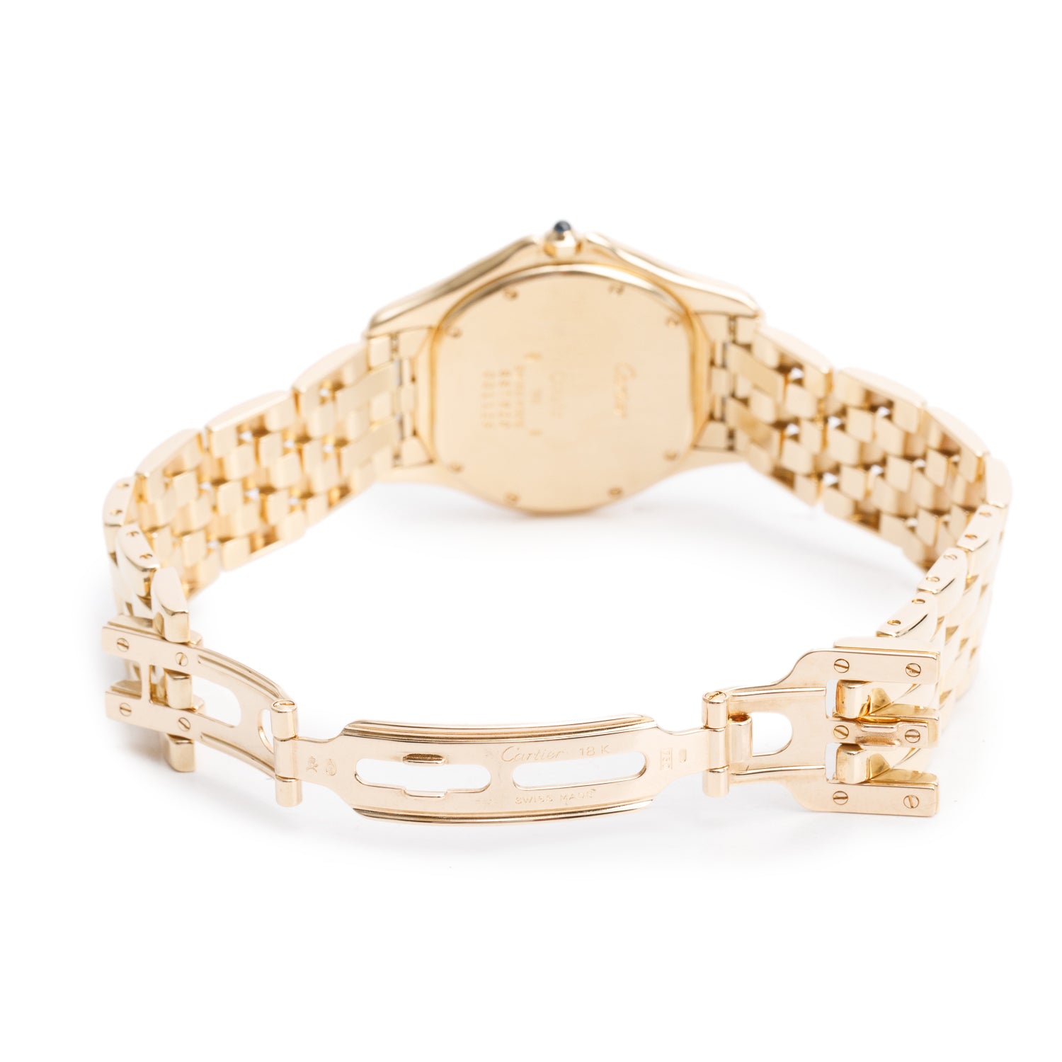 Cartier 18k Yellow Gold Cougar 33 MM Quartz Watch