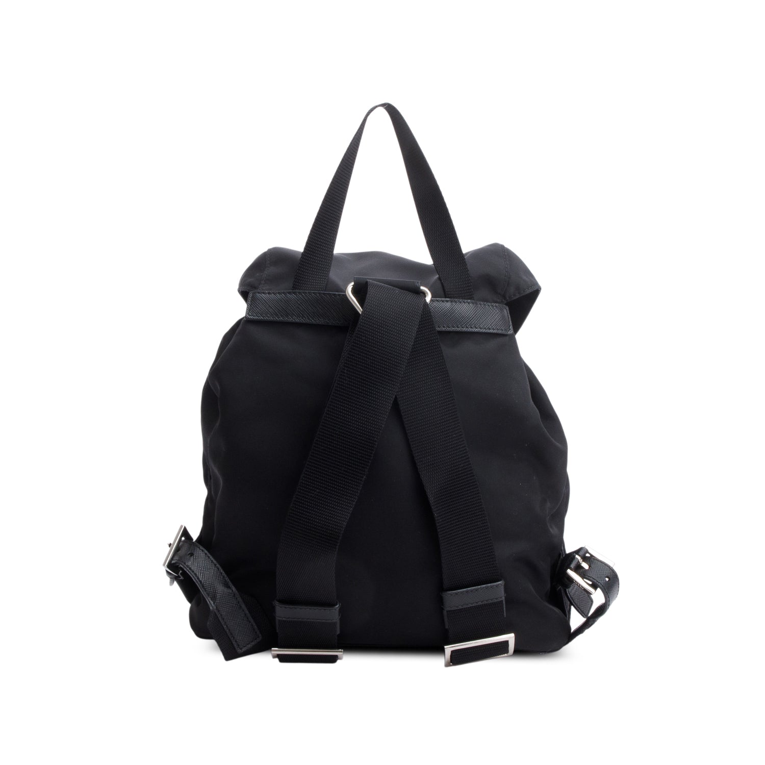 Prada Black Re-Nylon Saffiano Small Backpack