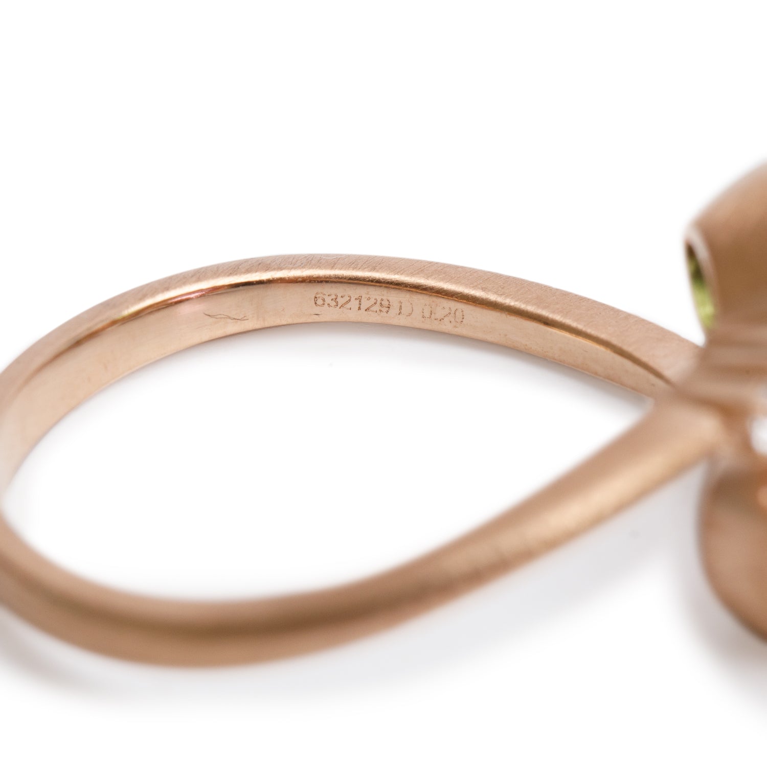 Simon G 18k Rose Gold Tsavorite & Pink Sapphire Ring, Size 8