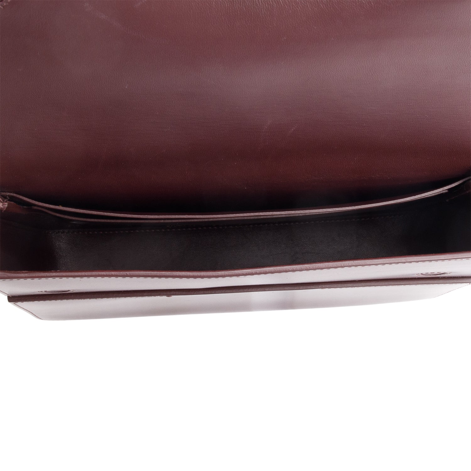 Burberry Burgundy & Red Smooth Calfskin Leather Medium Grace Bag