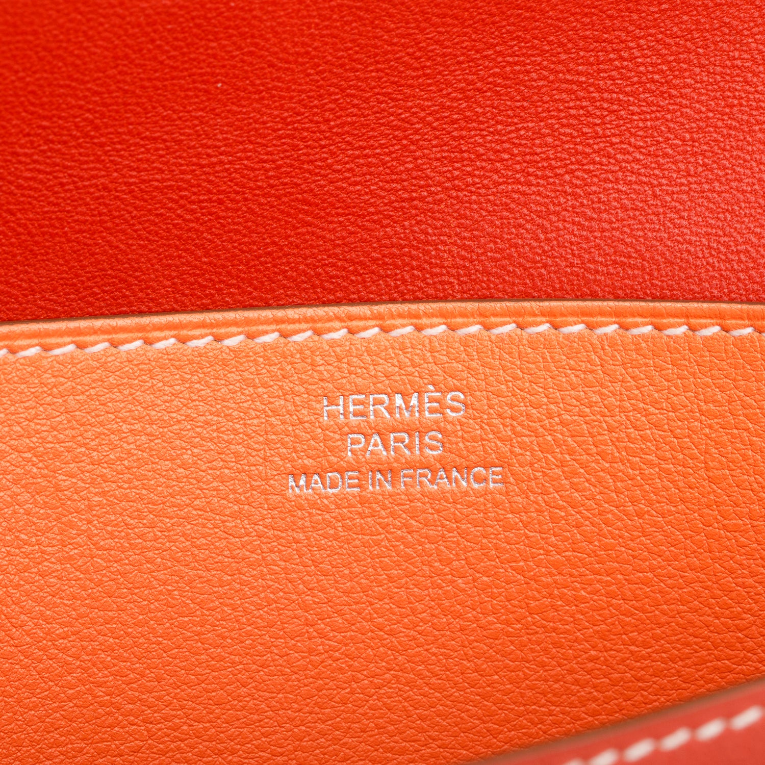 Hermes Saguine Crevette Swift Leather Dogon Long Wallet w/ Box