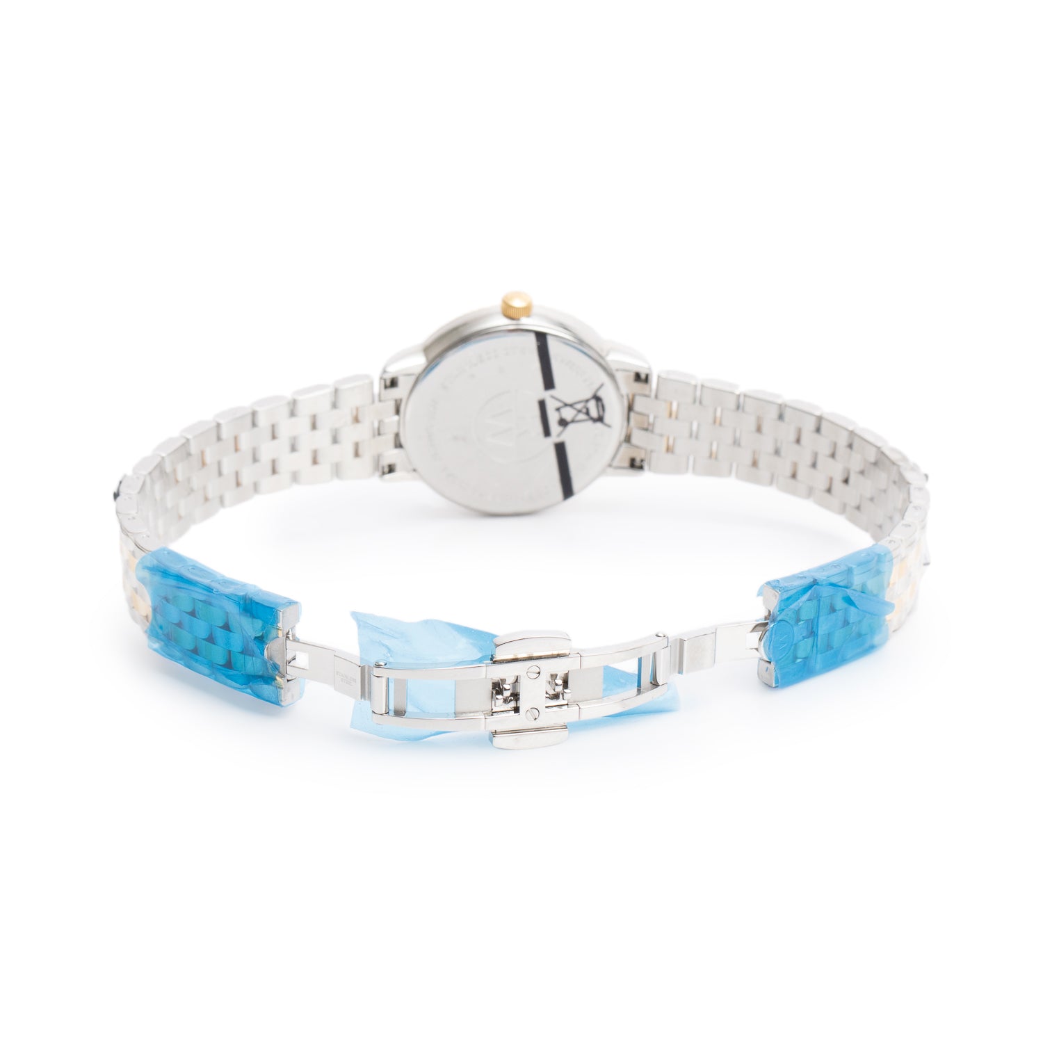 Raymond Weil Yellow Gold PVD & Stainless Steel Toccata 29 MM Quartz Watch Mother of Pearl Diamond Dial 5988 w/ Papers