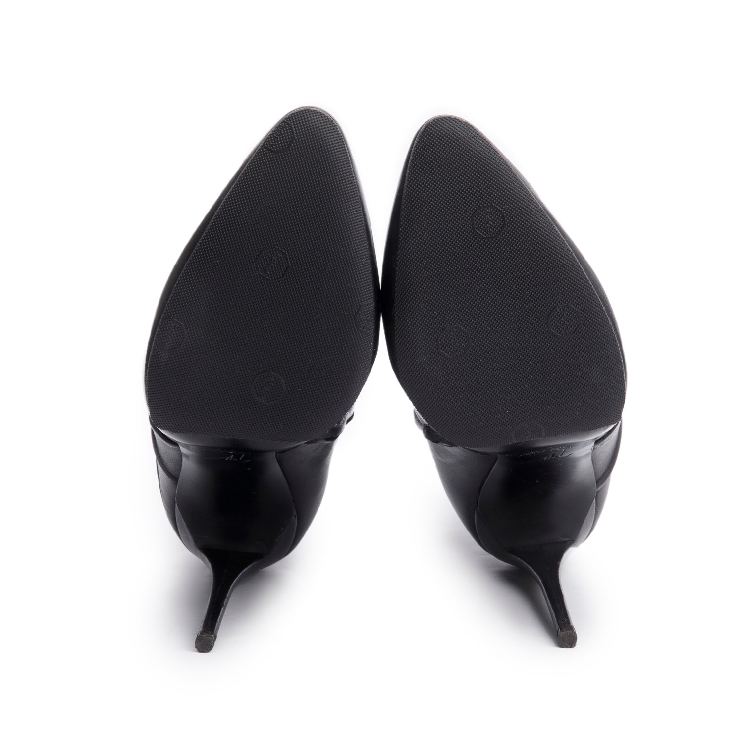 Giuseppe Zanotti Black Pleated Leather High Heel Ankle Boots, Size 37 w/ Box