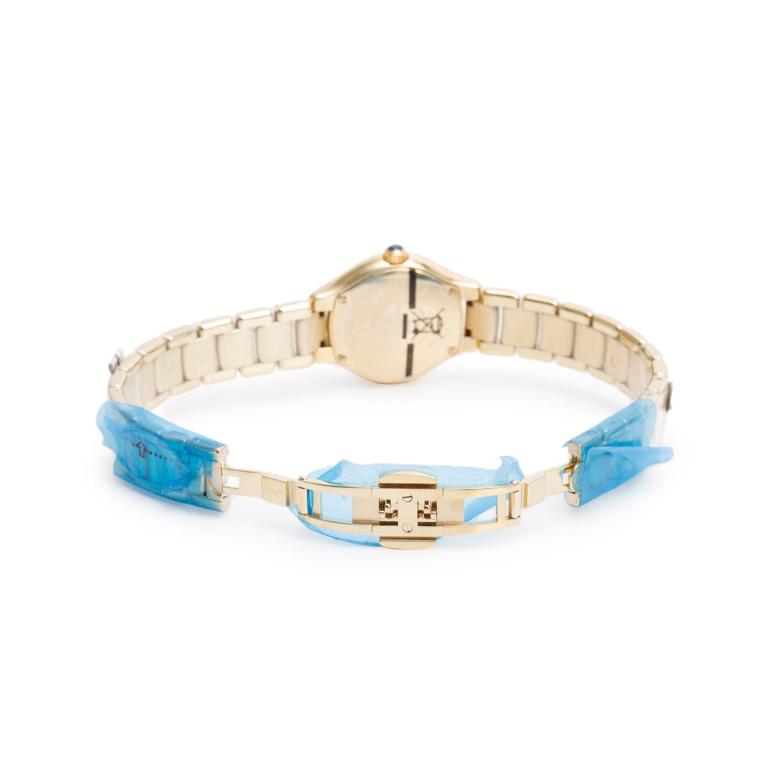 Raymond Weil Gold-Plated Stainless Steel Noemia 24 MM Quartz Watch Mother of Pearl Diamond Dial 5124 w/ Papers