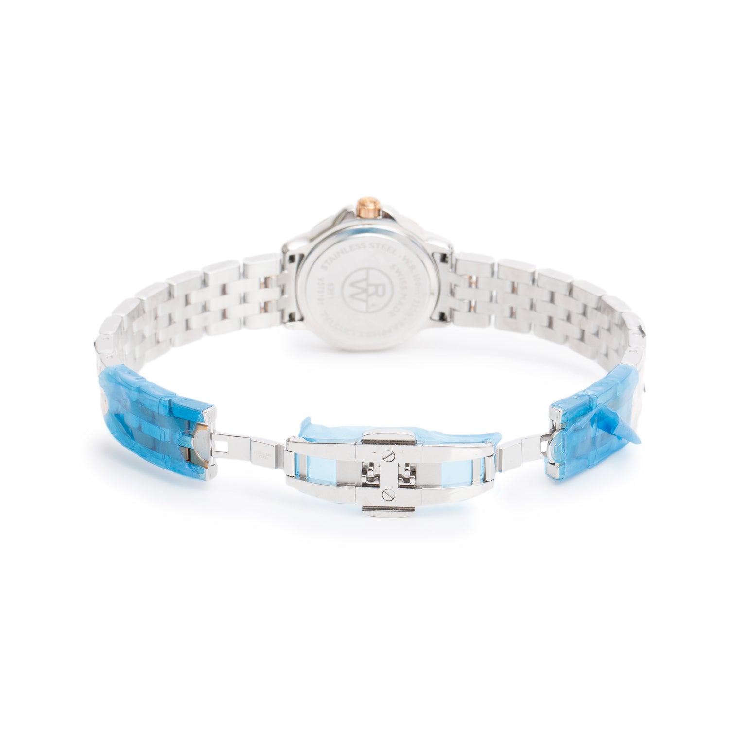 Raymond Weil Rose Gold PVD & Stainless Steel Tango 28 MM Quartz Watch Mother of Pearl Diamond Dial 5391 w/ Papers