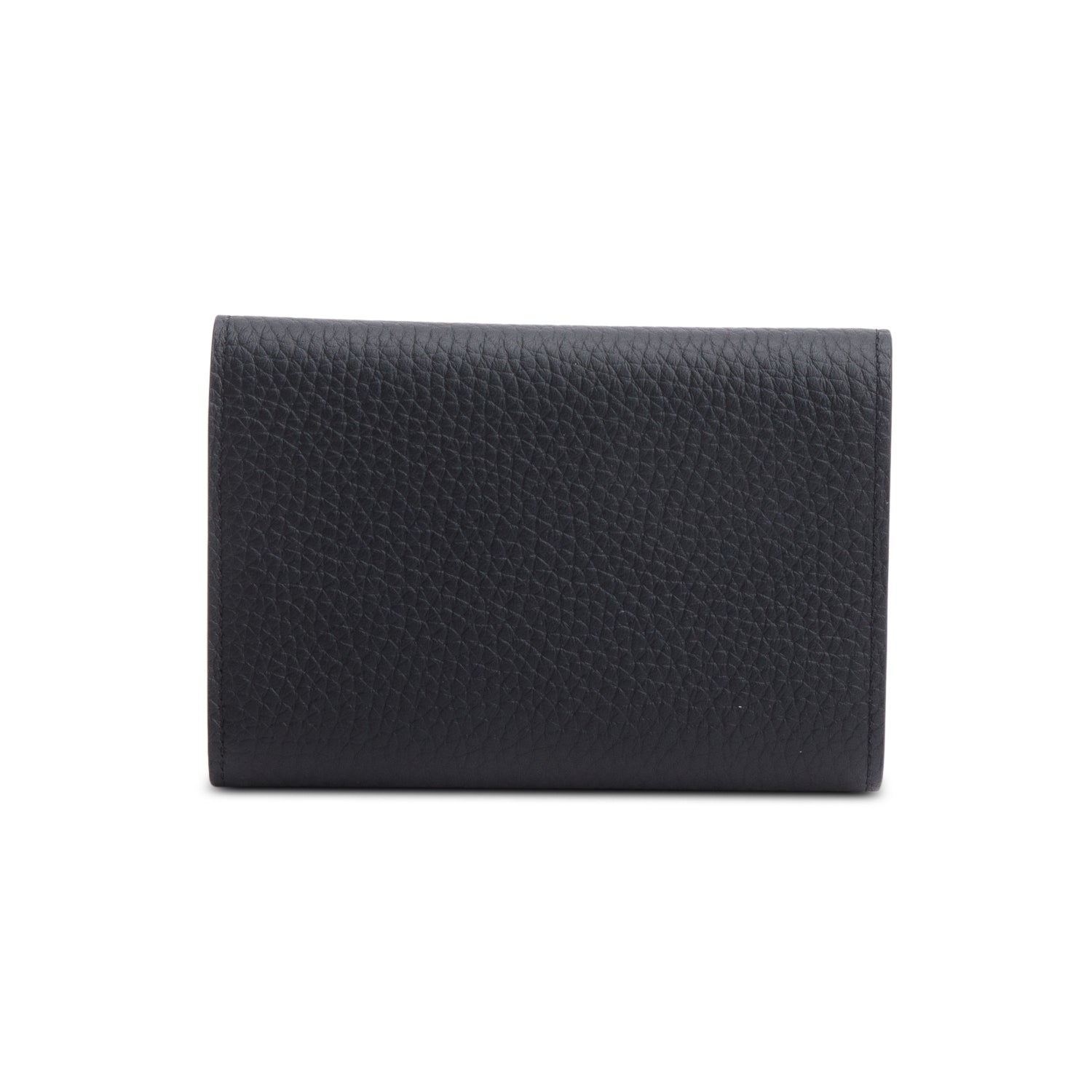 Louis Vuitton Black Taurillon Leather Capucines Compact Wallet w/ Box