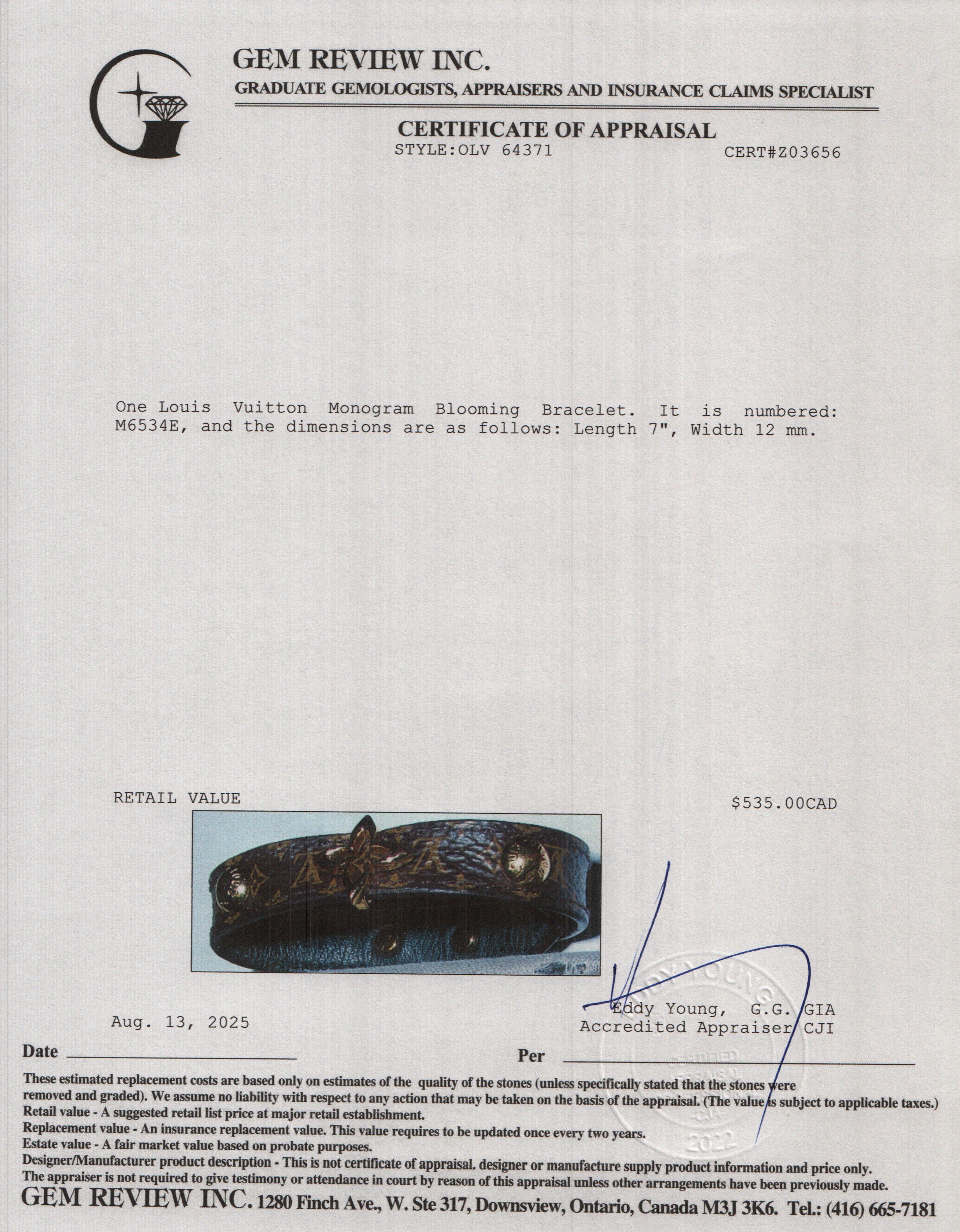 Louis Vuitton Monogram Blooming Bracelet