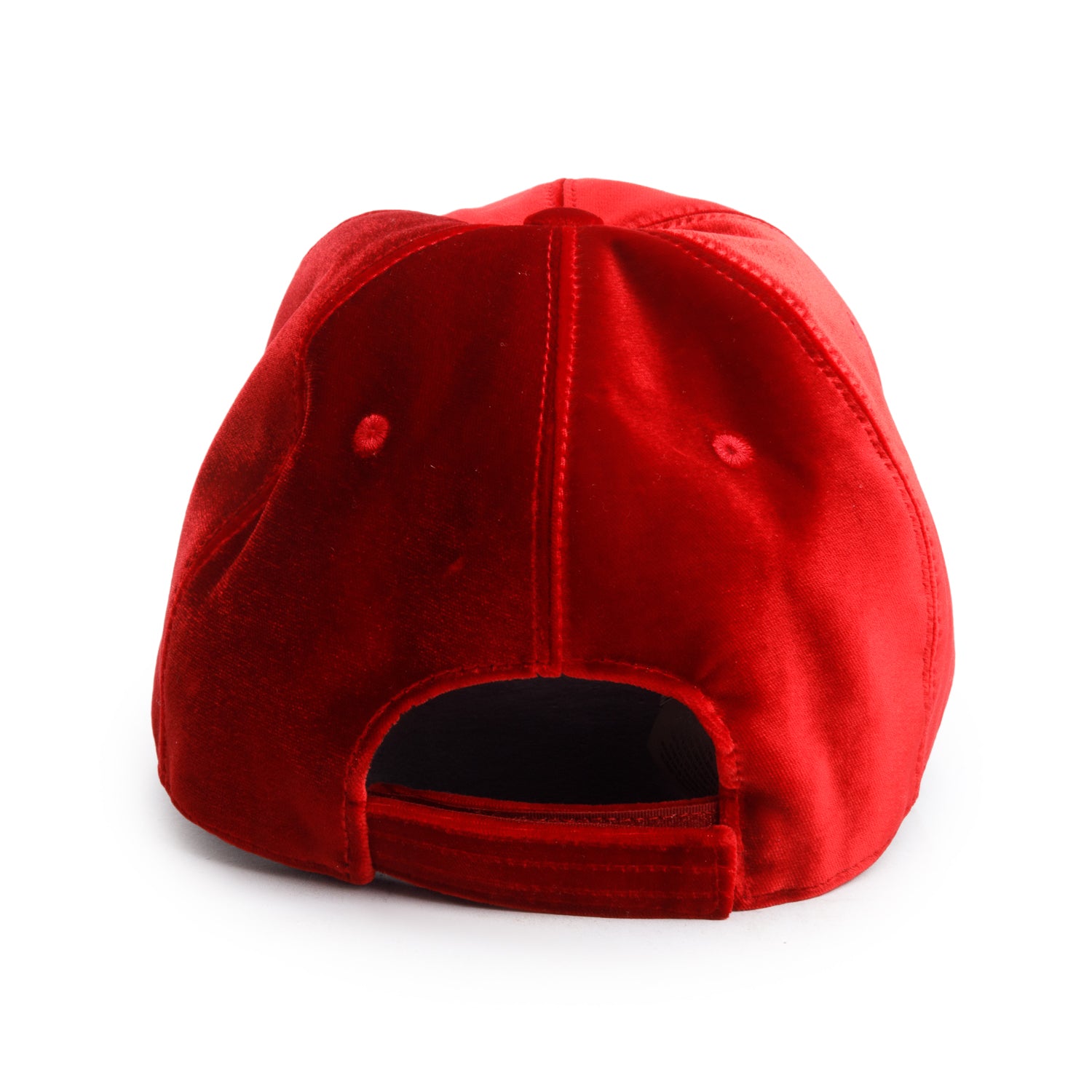 Versace Red Velvet Crystal Accent Crown Baseball Hat, Size 58 w/ Box