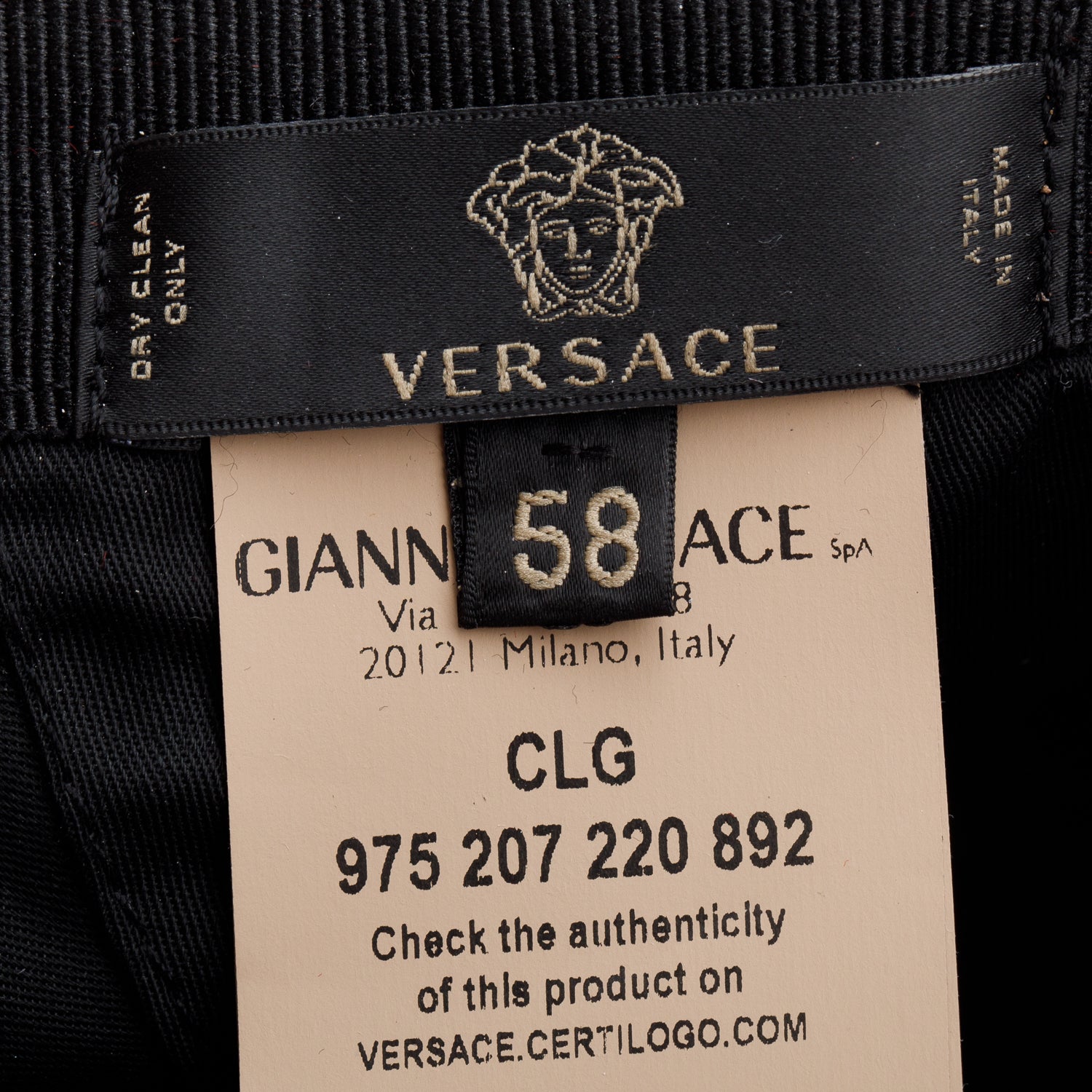 Versace Red Velvet Crystal Accent Crown Baseball Hat, Size 58 w/ Box