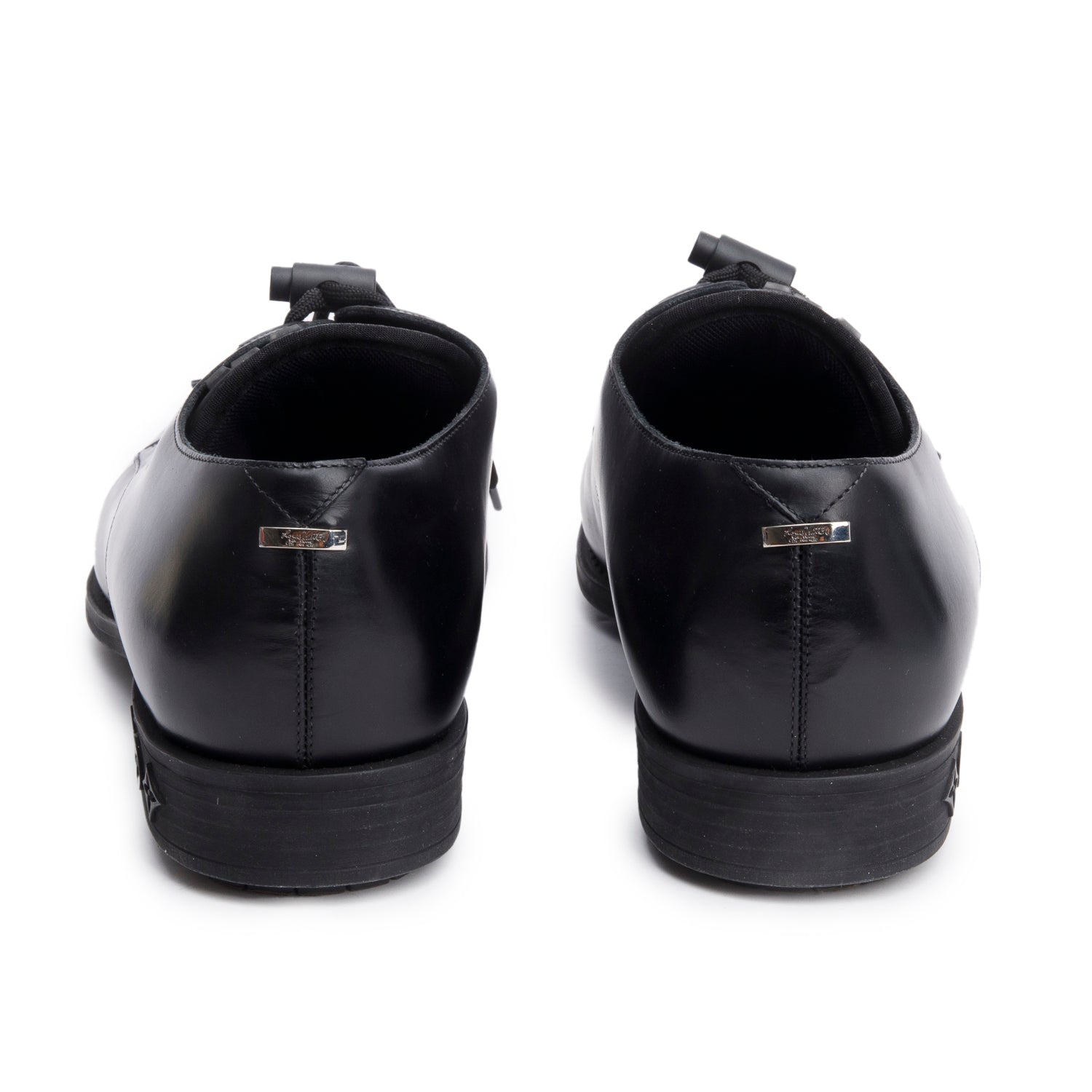 Louis Vuitton 2023 Black Leather LV Flex Derby Shoes, Men's Size 7.5