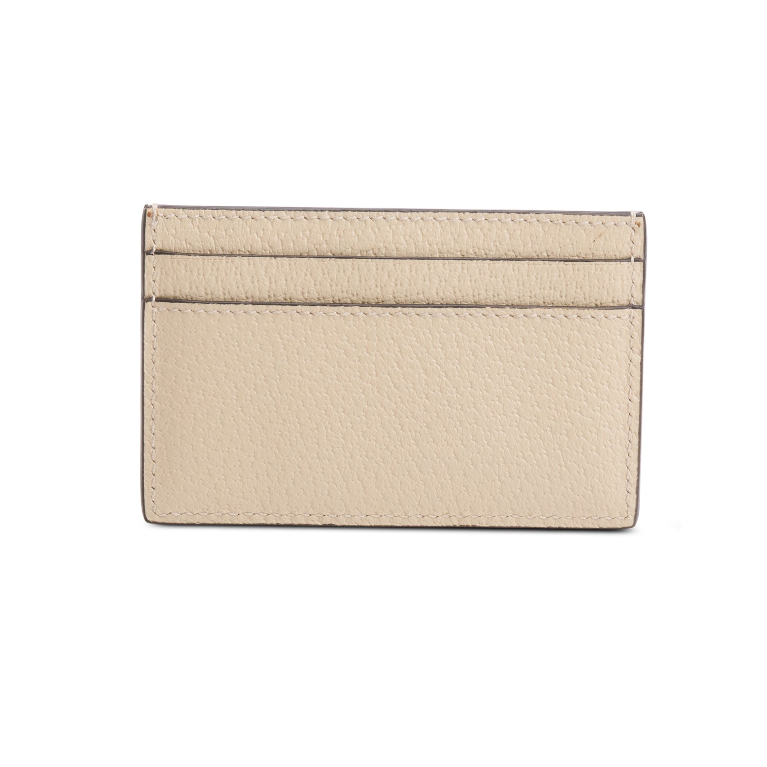 Gucci Beige Calfskin Grey Econyl Off The Grid Card Holder w/ Box