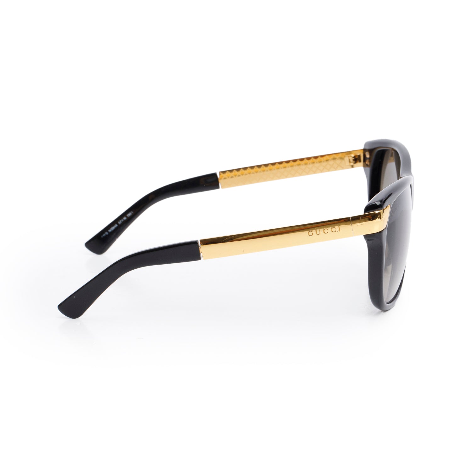 Gucci GG3611/S Black Acetate Square Sunglasses w/ Case