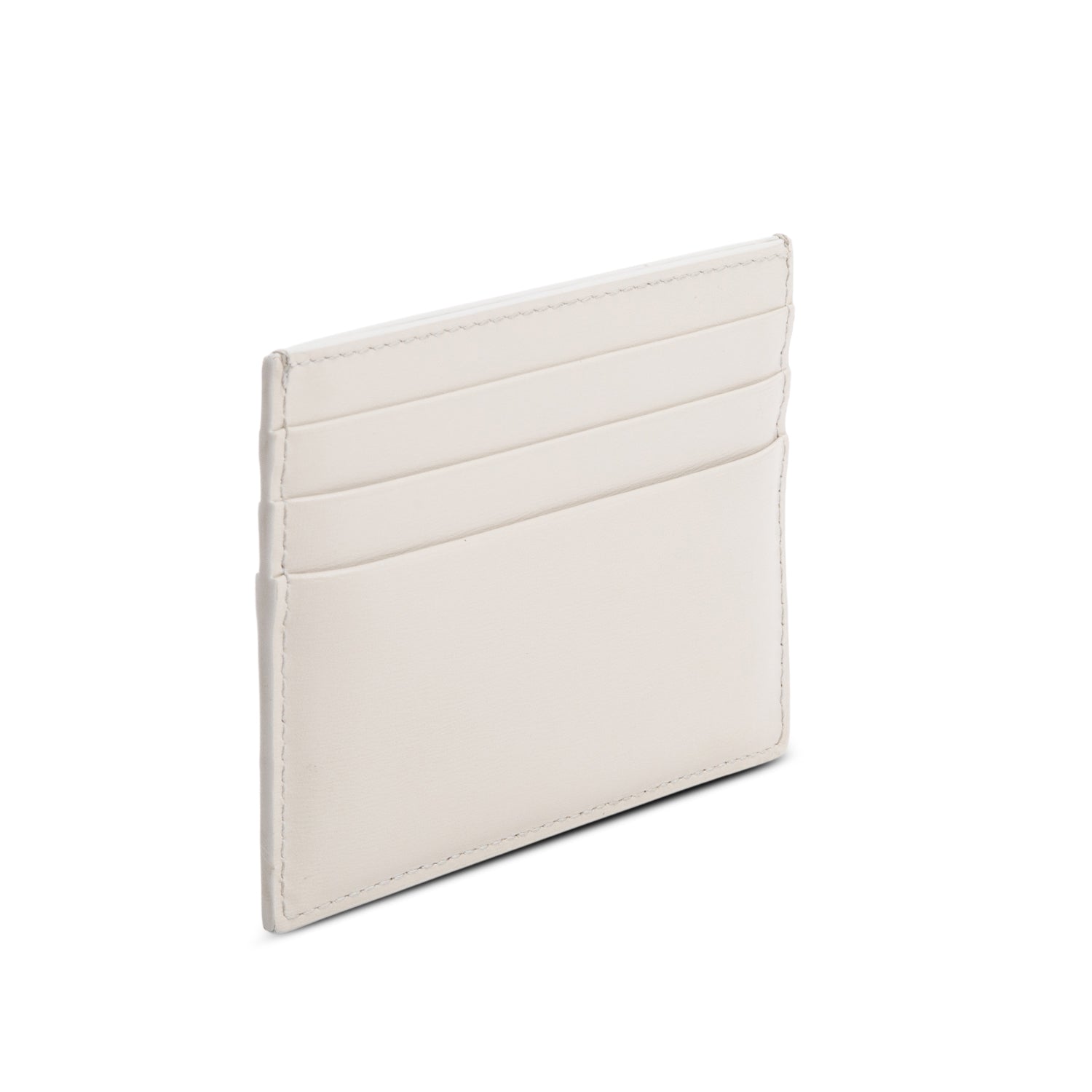 Celine 2023 Neutral Leather Triomphe  Logo Card Holder w/ Box