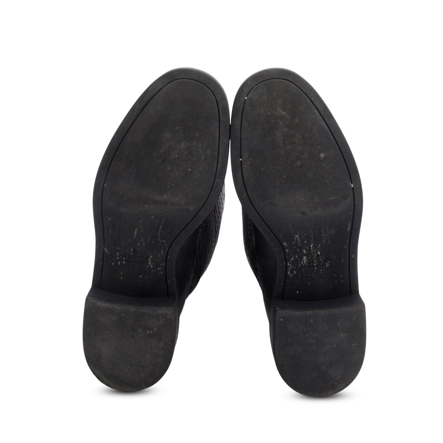 Gucci Brown Microguccissima Leather Knee-High Riding Boots, Size 36