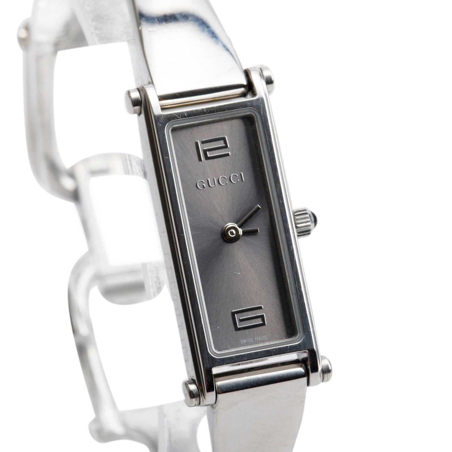 Gucci Stainless Steel 1500 Series Quartz Watch Silver Dial