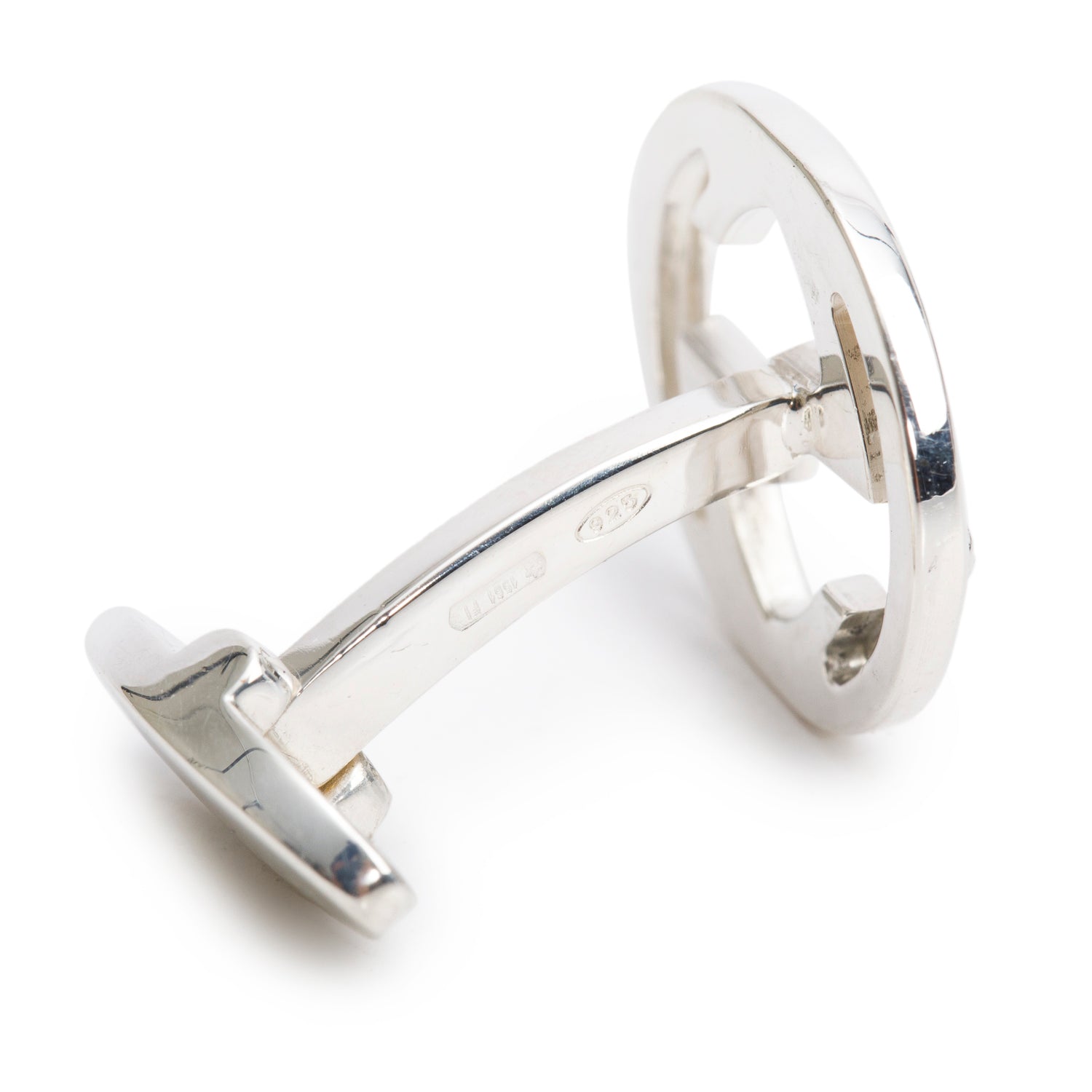 Gucci Sterling Silver Interlocking G Cufflinks