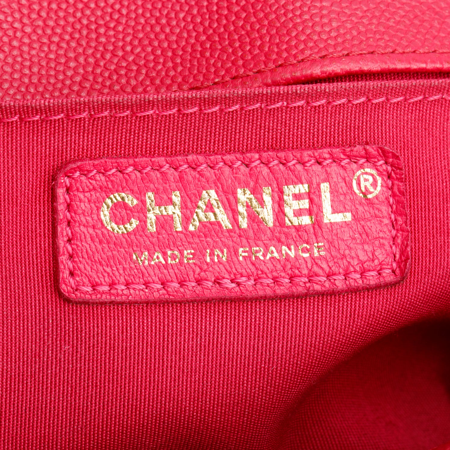 Chanel Pink Caviar Quilted Medium Boy Bag w/ Box & Authenticity Card