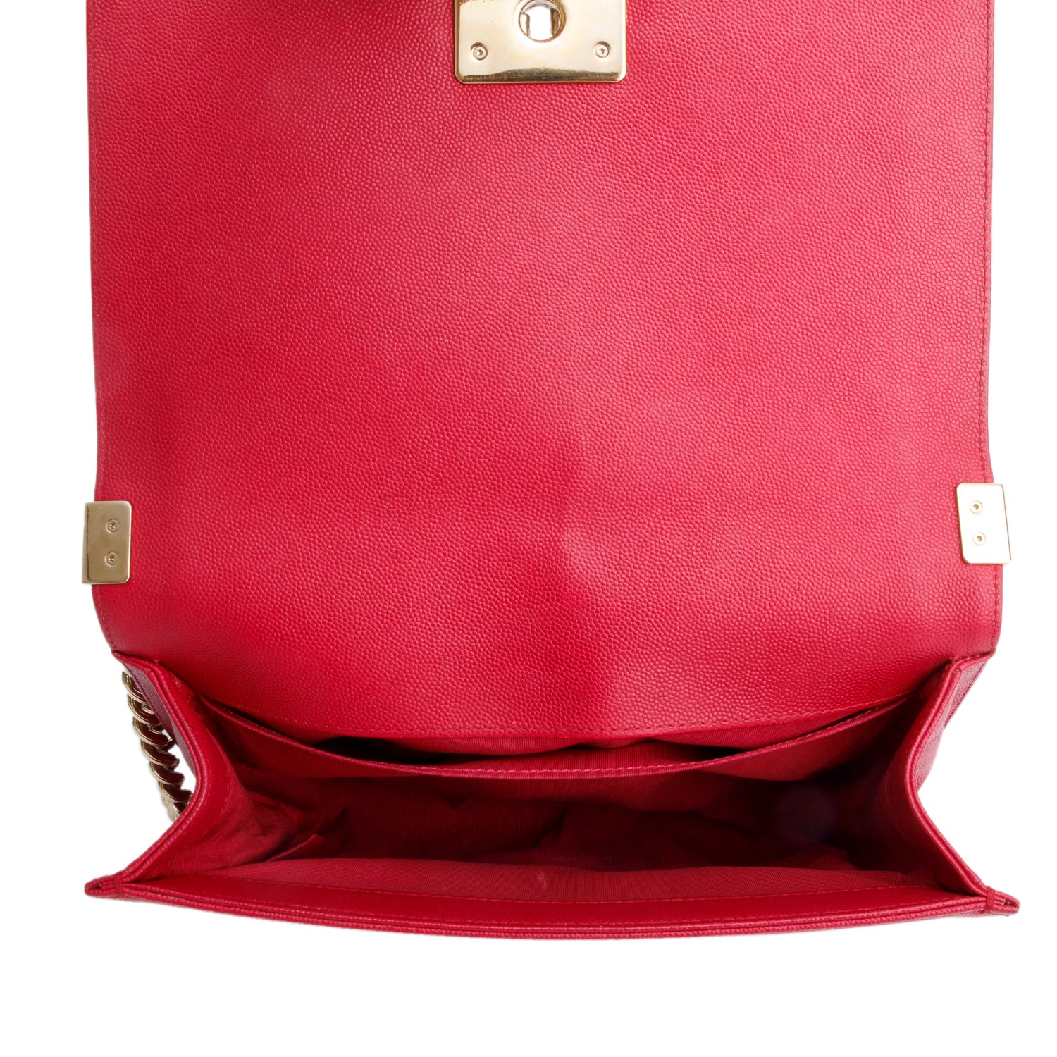 Chanel Pink Caviar Quilted Medium Boy Bag w/ Box & Authenticity Card