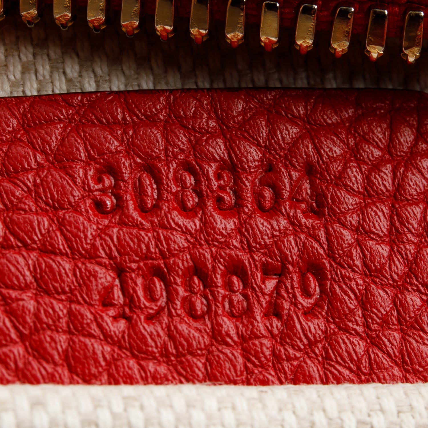 Gucci Red Pebbled Calfskin Leather Small Soho Disco Bag w/ Box