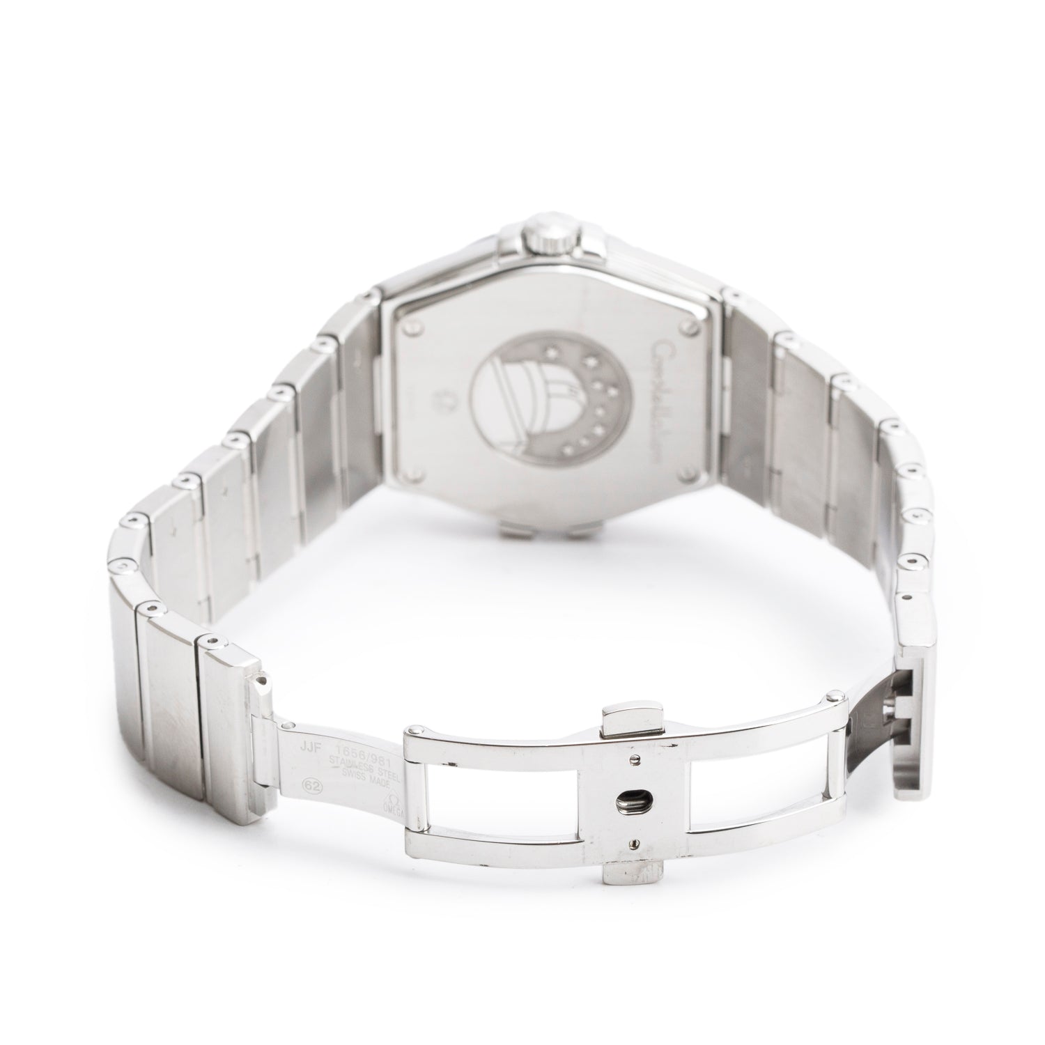 Omega Stainless Steel Constellation 35 MM Quartz Watch Silver Dial