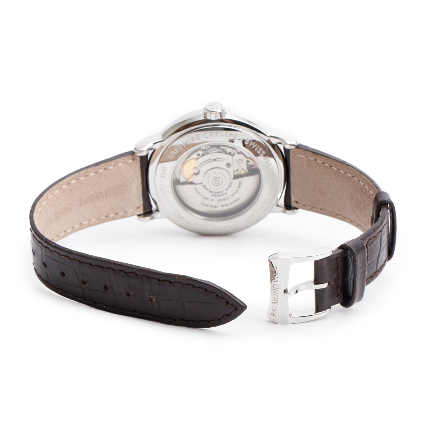 Raymond Weil Stainless Steel Maestro 39.5 MM Automatic Watch Silver Dial 2838