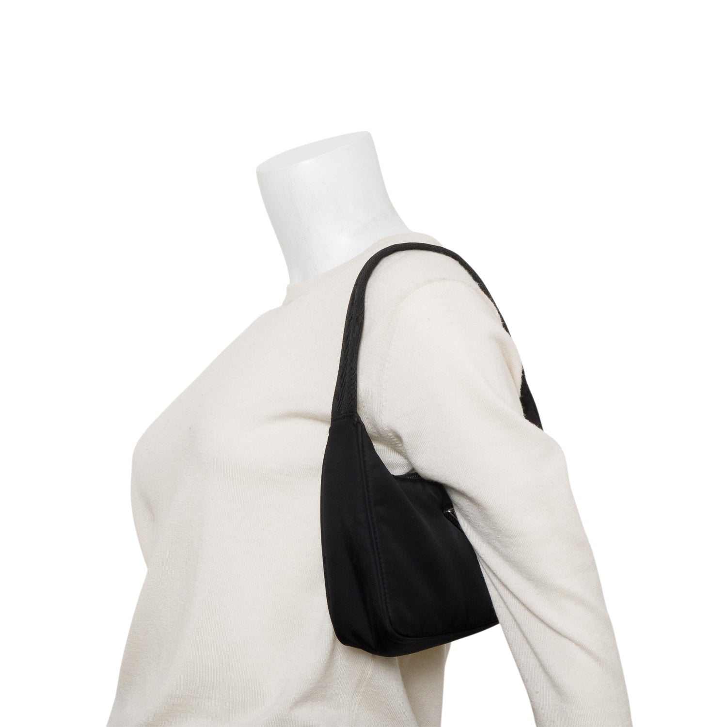 Prada 2020 Black Re-Edition 2000 Re-Nylon Mini Bag w/ Authenticity Card
