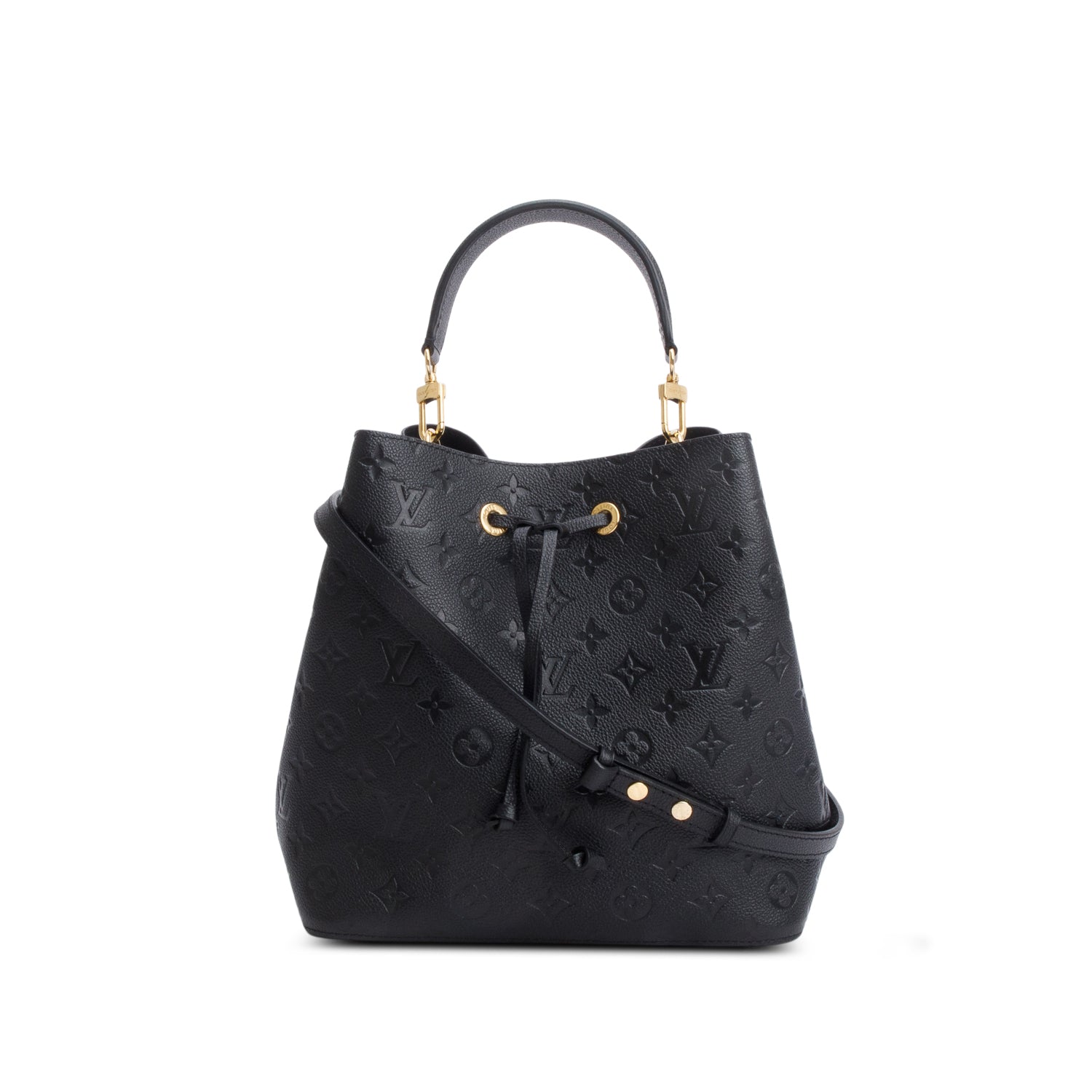 Louis Vuitton Black Monogram Empreinte Leather Neonoe MM
