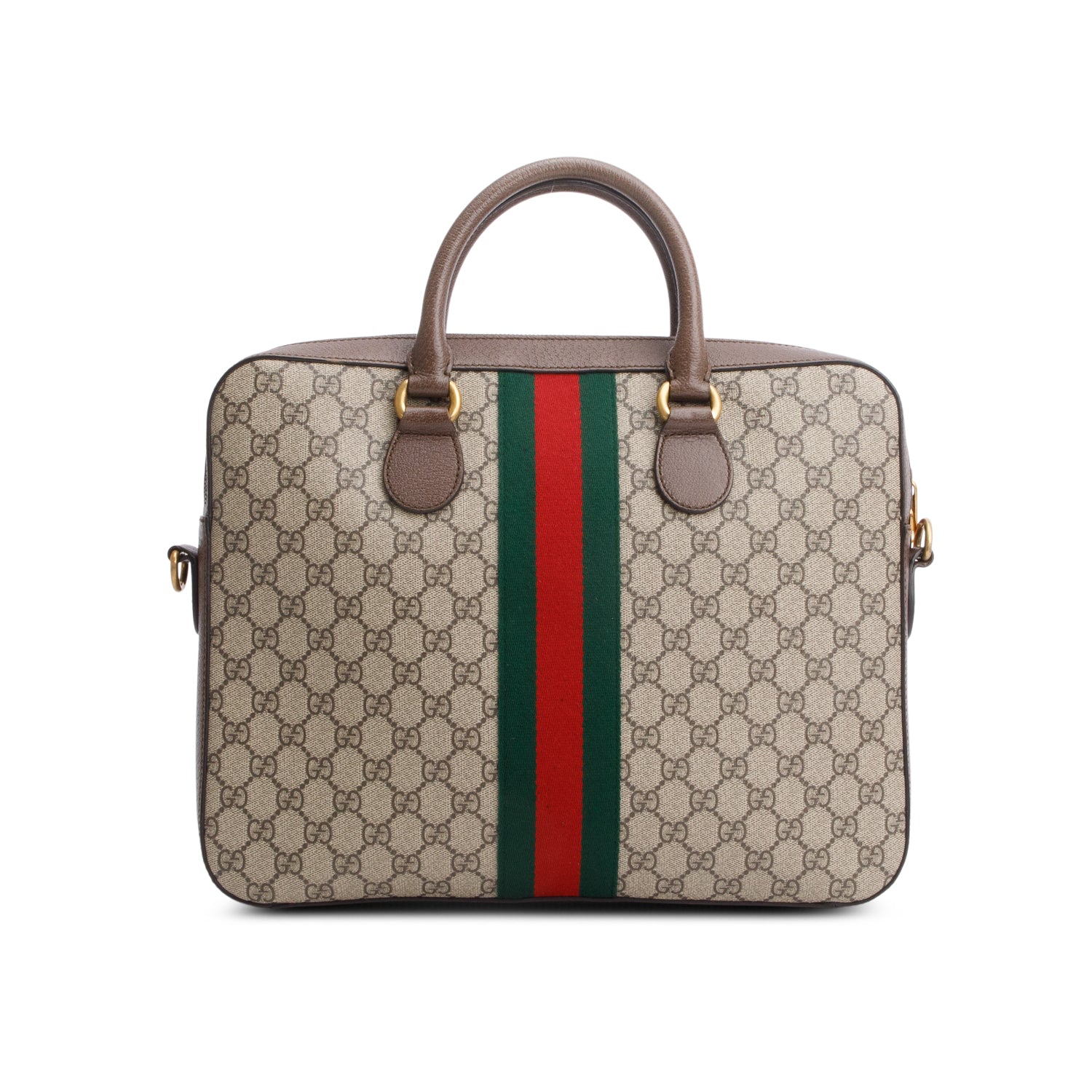 Gucci GG Supreme Web Ophidia Briefcase w/ Strap