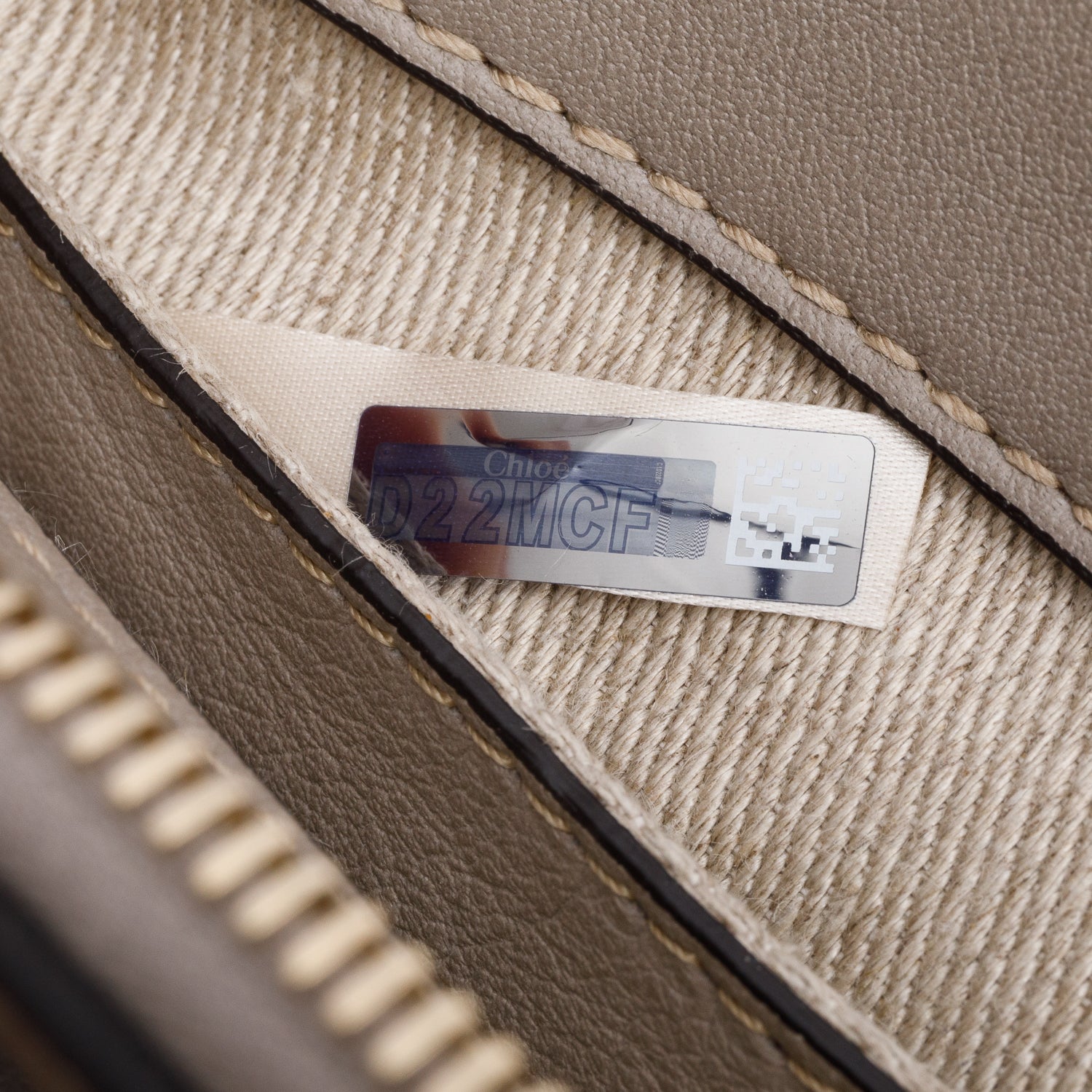 Chloe Grey Leather Mini Edith Bag w/ Authenticity Card