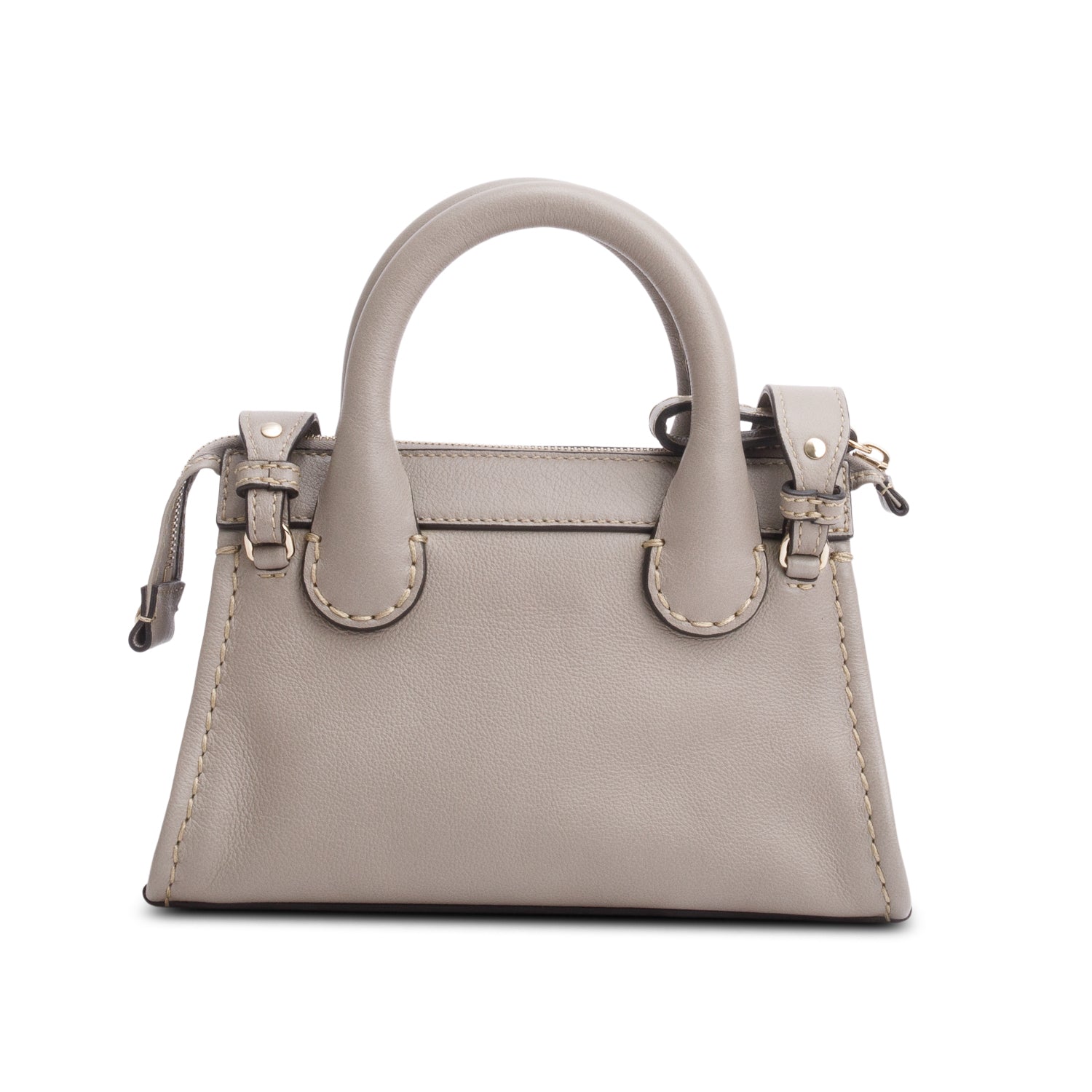 Chloe Grey Leather Mini Edith Bag w/ Authenticity Card