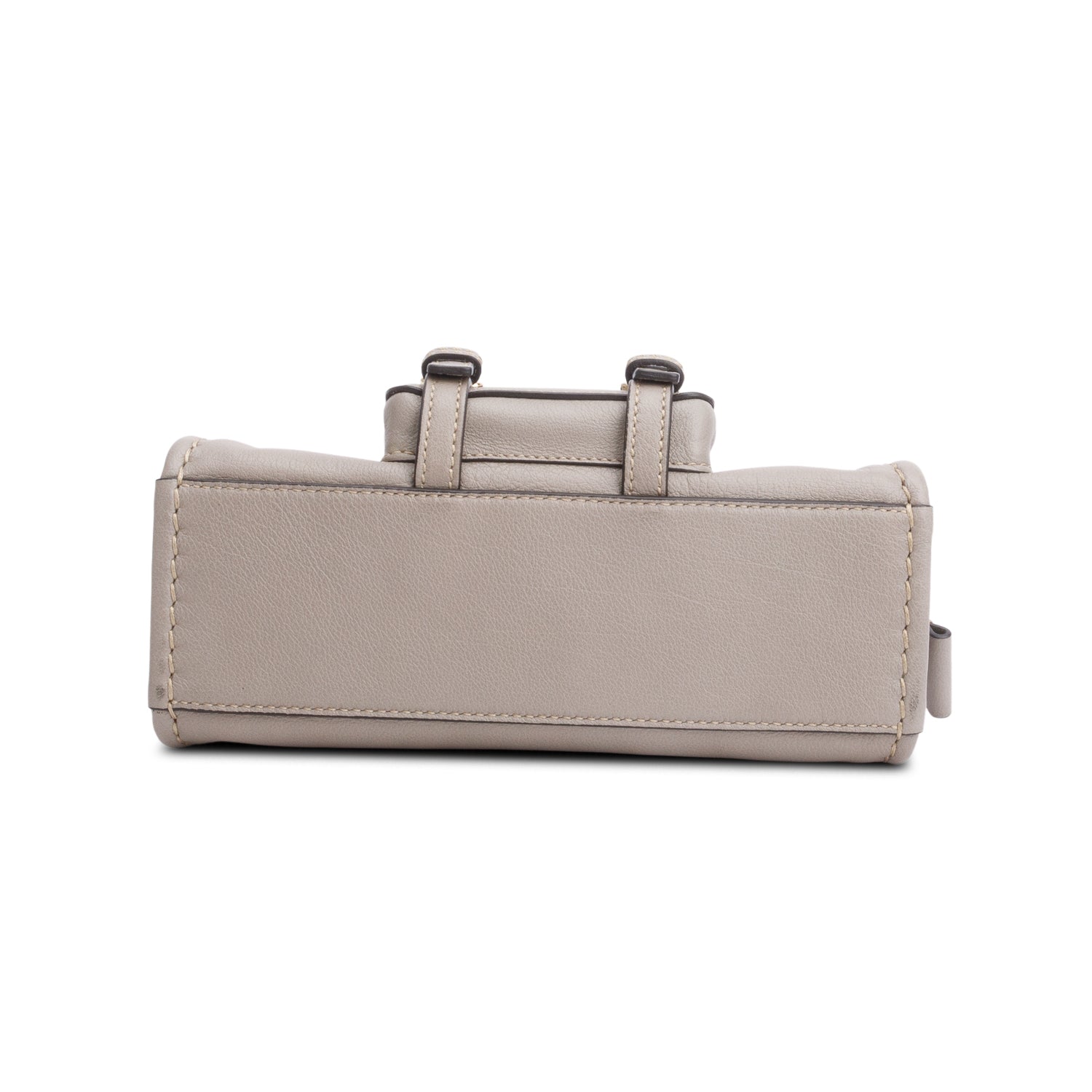 Chloe Grey Leather Mini Edith Bag w/ Authenticity Card