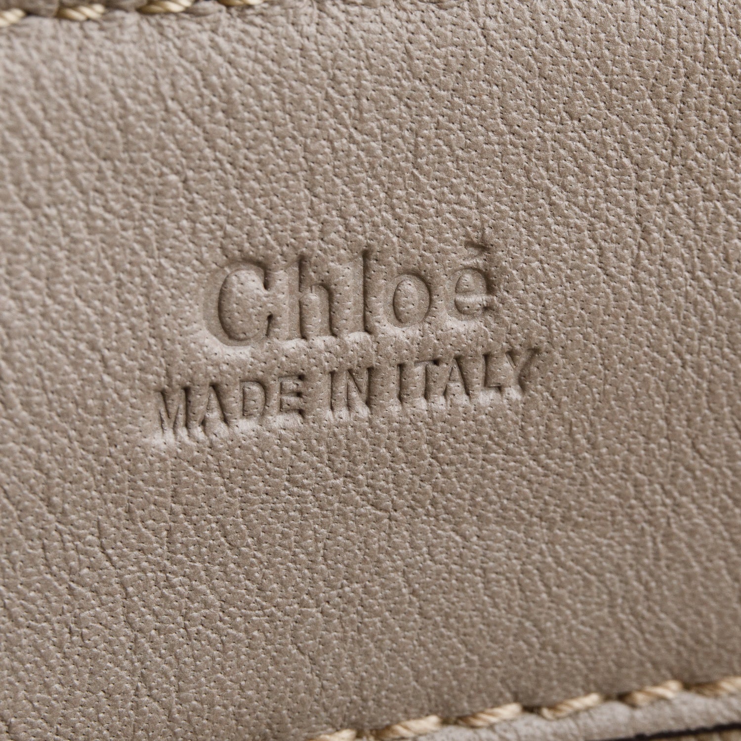 Chloe Grey Leather Mini Edith Bag w/ Authenticity Card