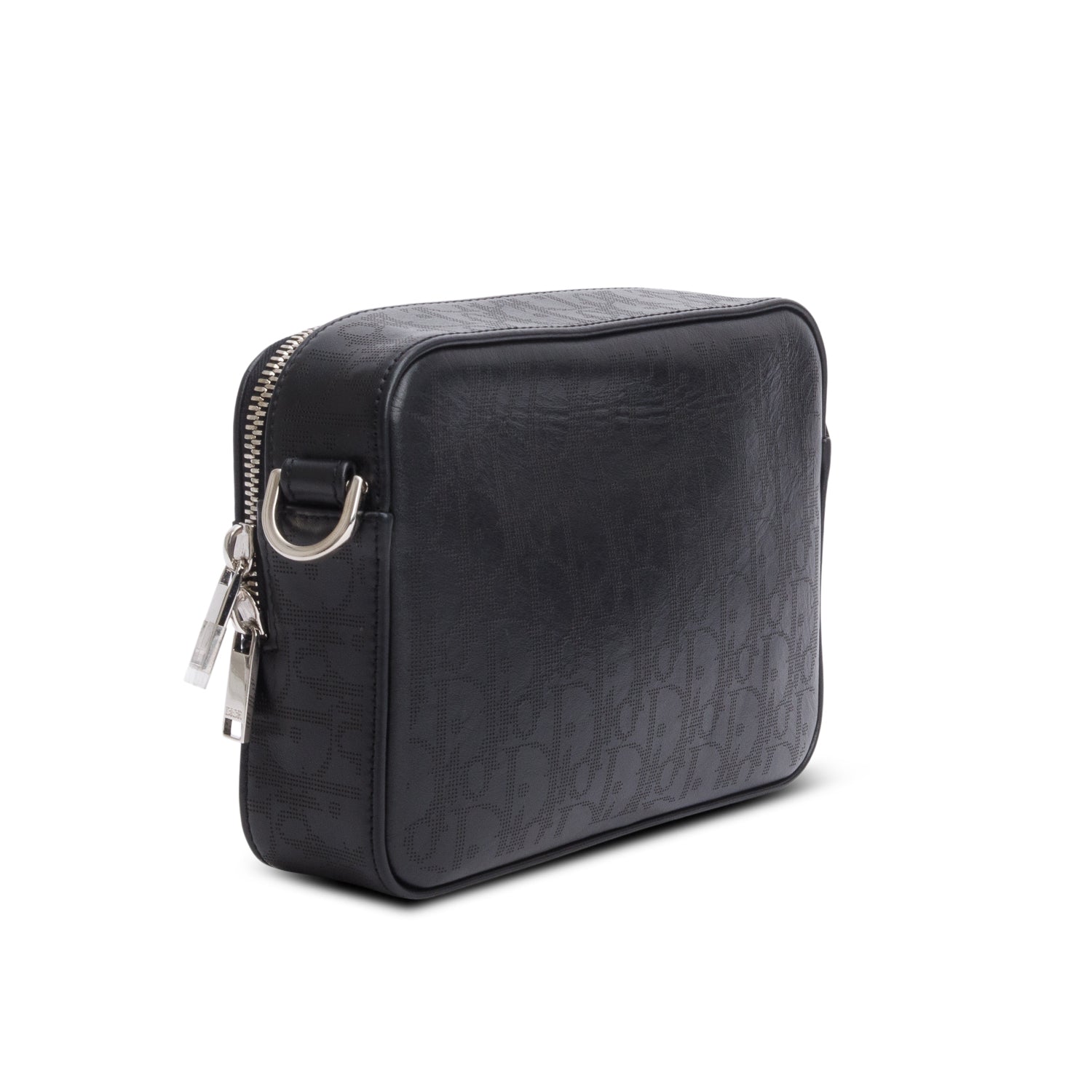 Christian Dior 2022 Black Oblique Galaxy Leather Safari Messenger Pouch w/ Strap