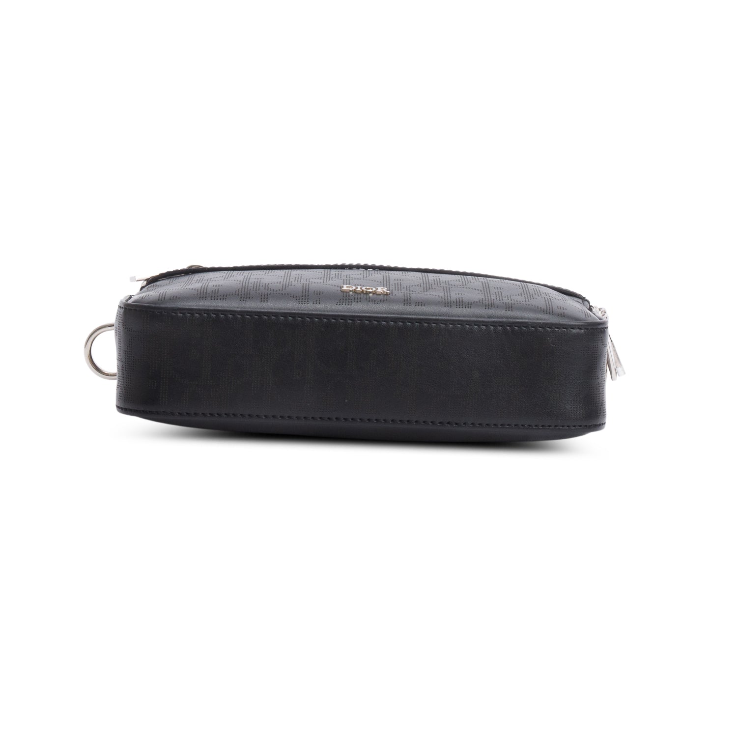 Christian Dior 2022 Black Oblique Galaxy Leather Safari Messenger Pouch w/ Strap