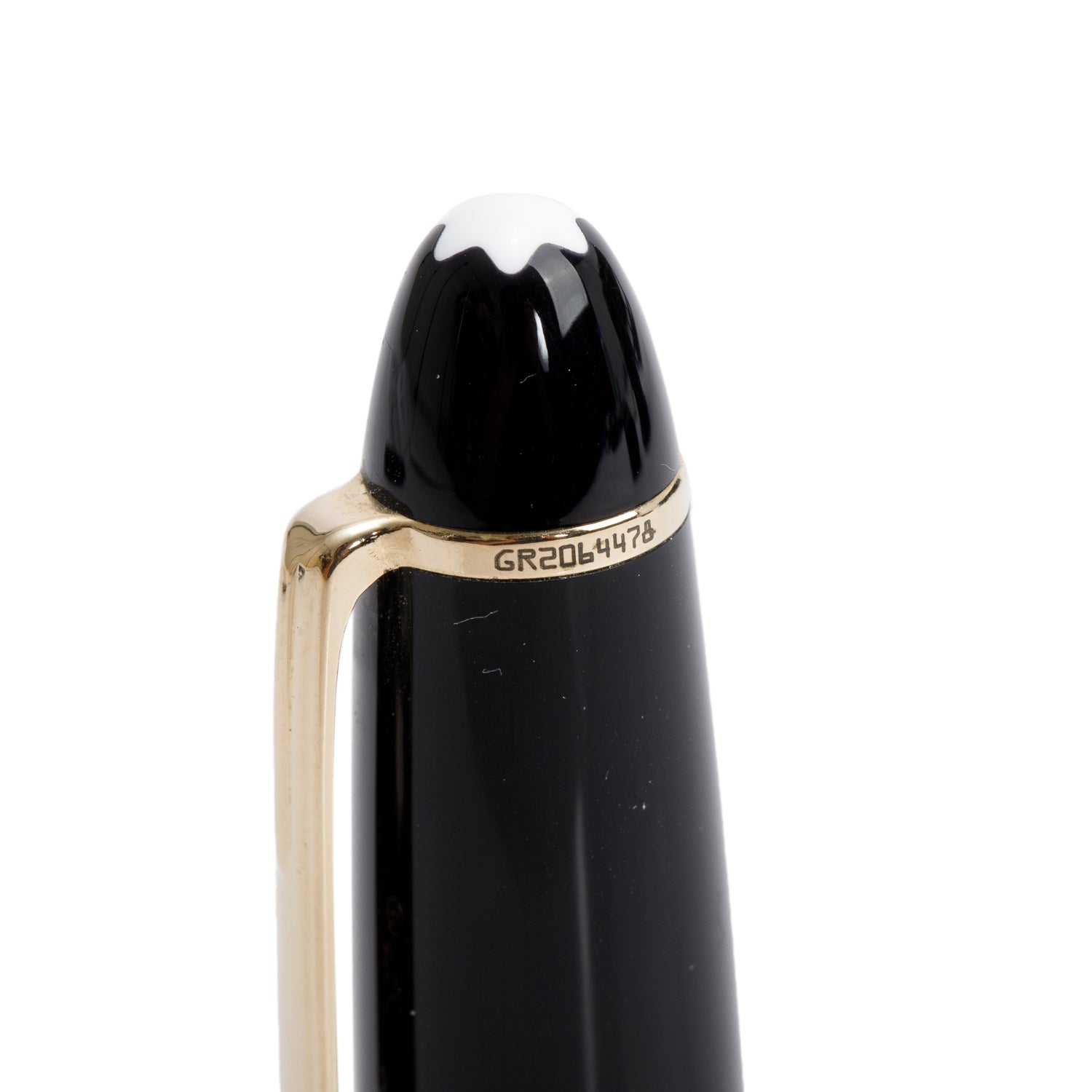 Montblanc Gold Coated Meisterstuck Le Grand Fountain Pen w/ Leather Carry Pouch & Ink Refills
