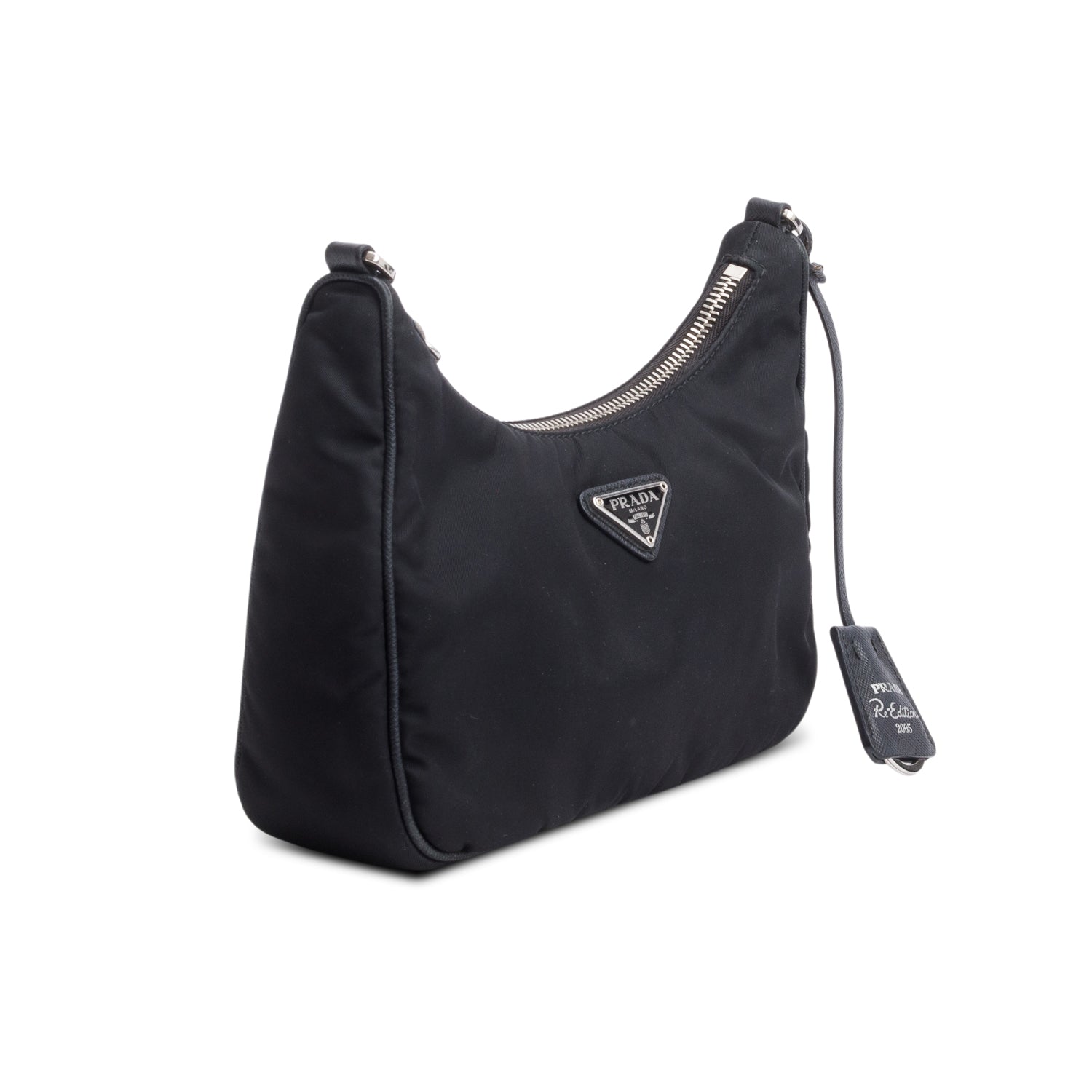 Prada Black Re-Edition 2005 Re-Nylon Bag w/ Box