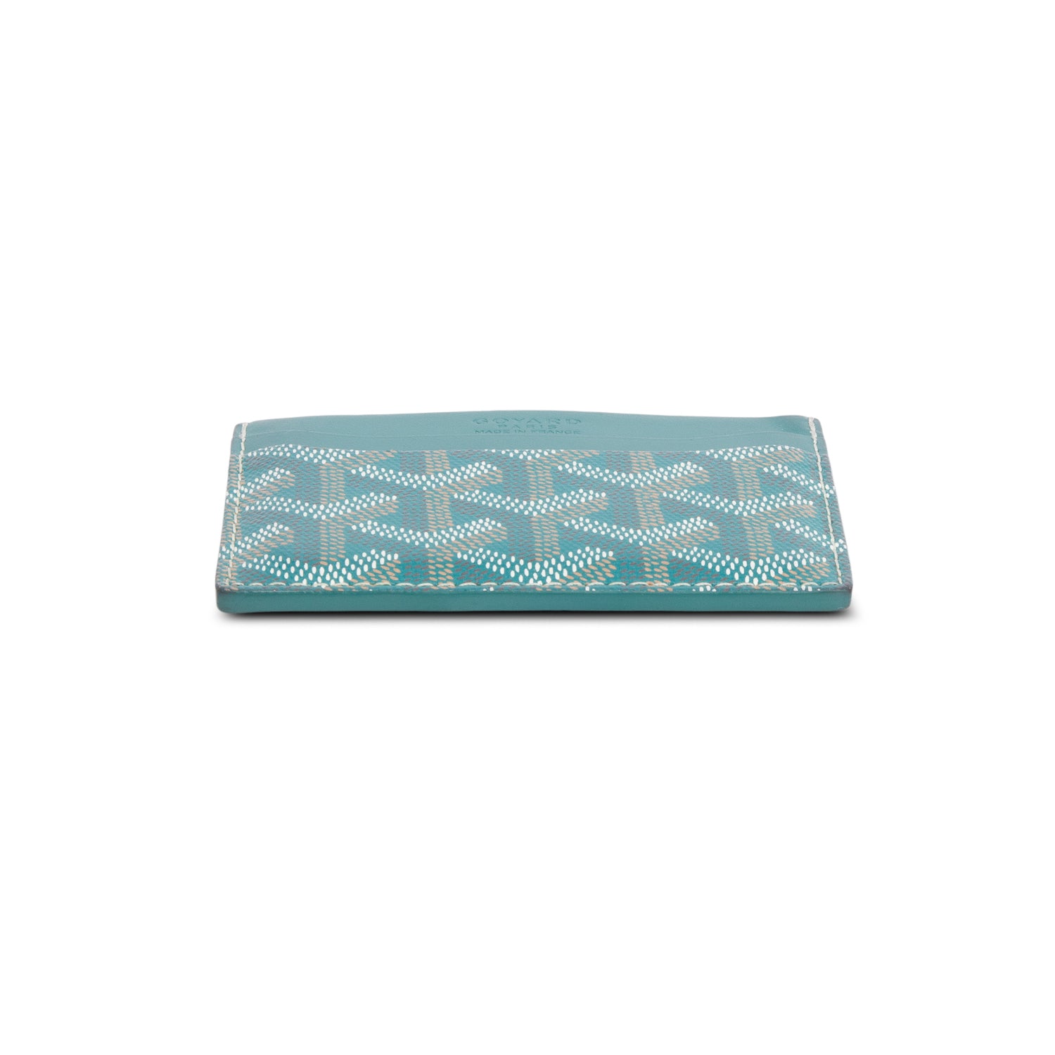 Goyard Green Leather & Coated Canvas Saint Sulpice Card Holder