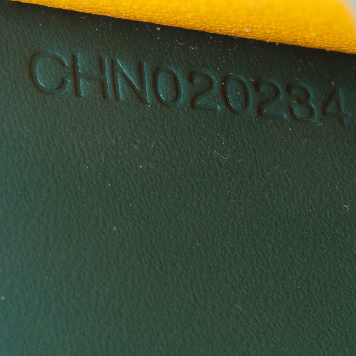 Goyard Green Leather & Coated Canvas Saint Sulpice Card Holder