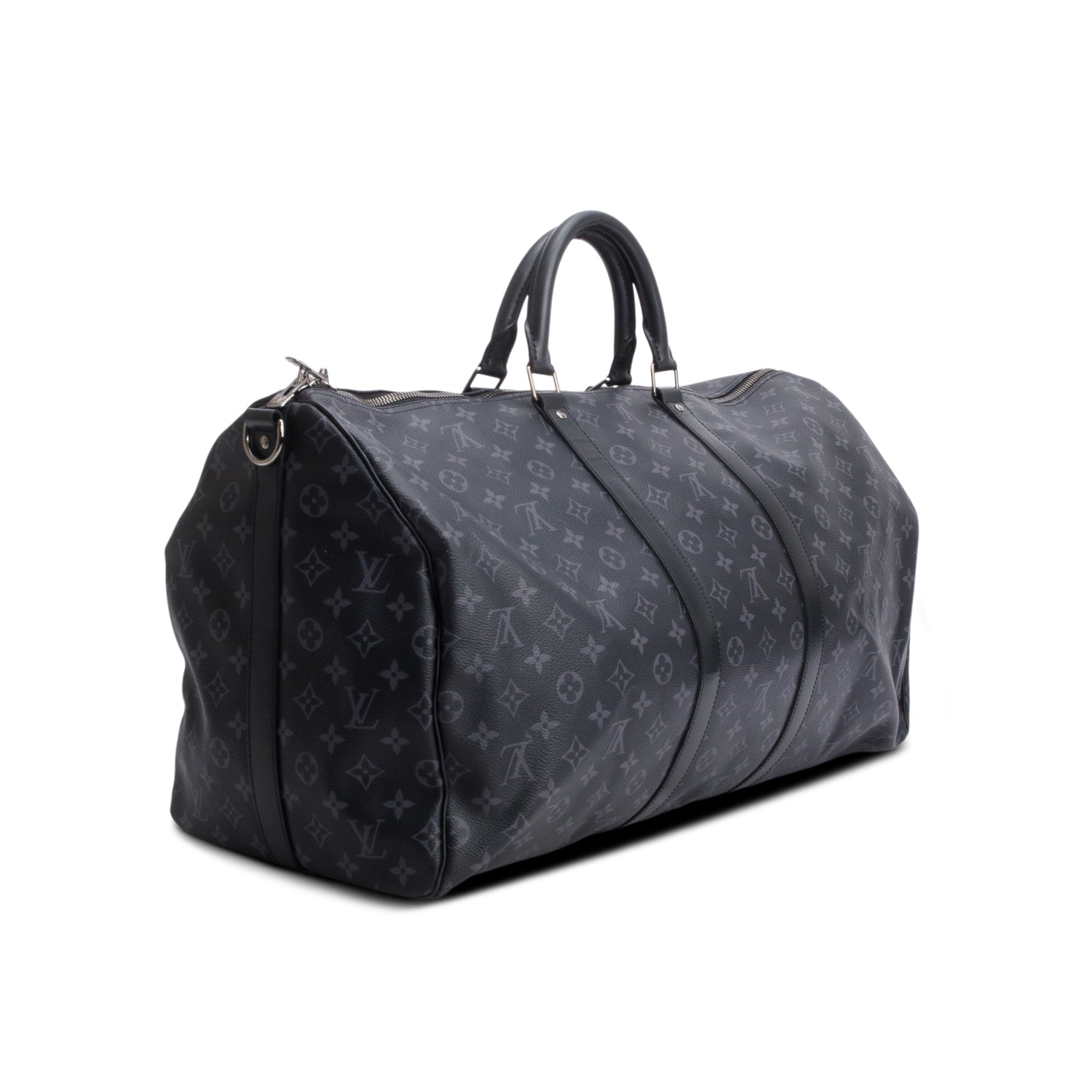 Louis Vuitton Monogram Eclipse Keepall Bandouliere 55 w/ Strap