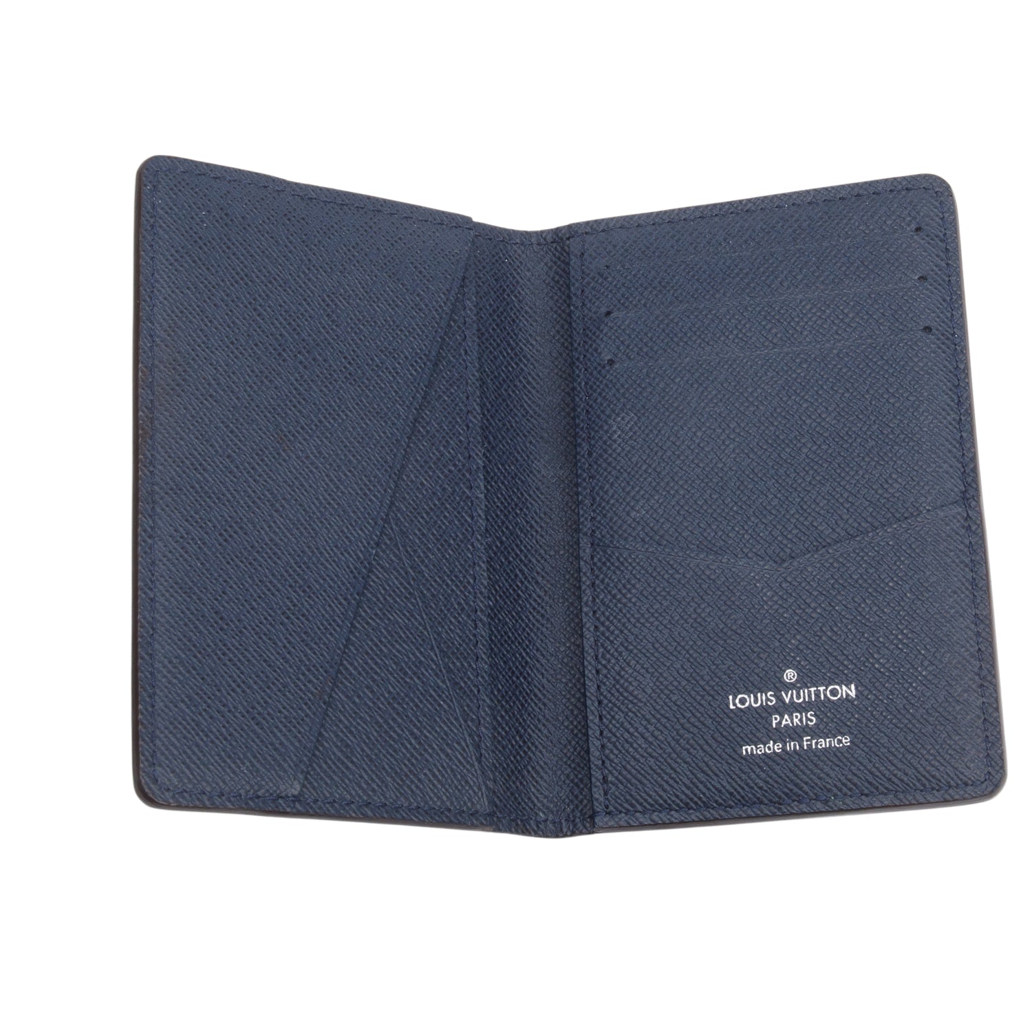 Louis Vuitton Navy Epi Leather Pocket Organizer w/ Box