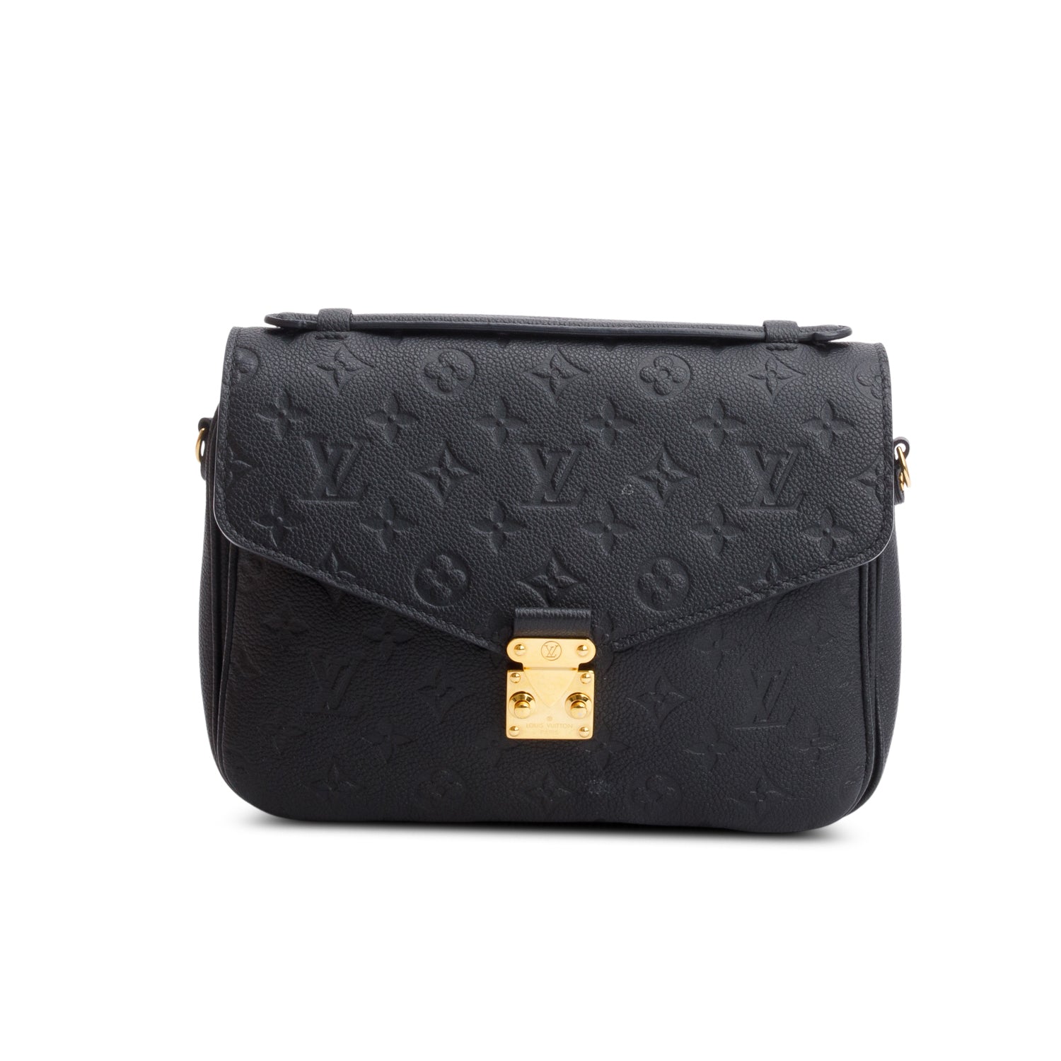 Louis Vuitton 2020 Black Monogram Empreinte Leather Pochette Metis w/ Box