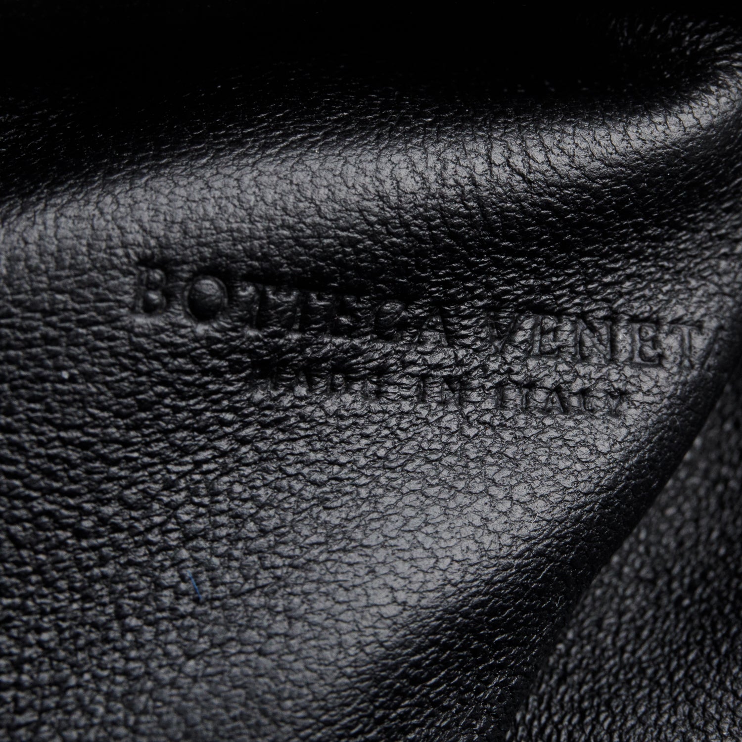 Bottega Veneta Blsck Calfskin Intrecciato Leather The Mini Pouch