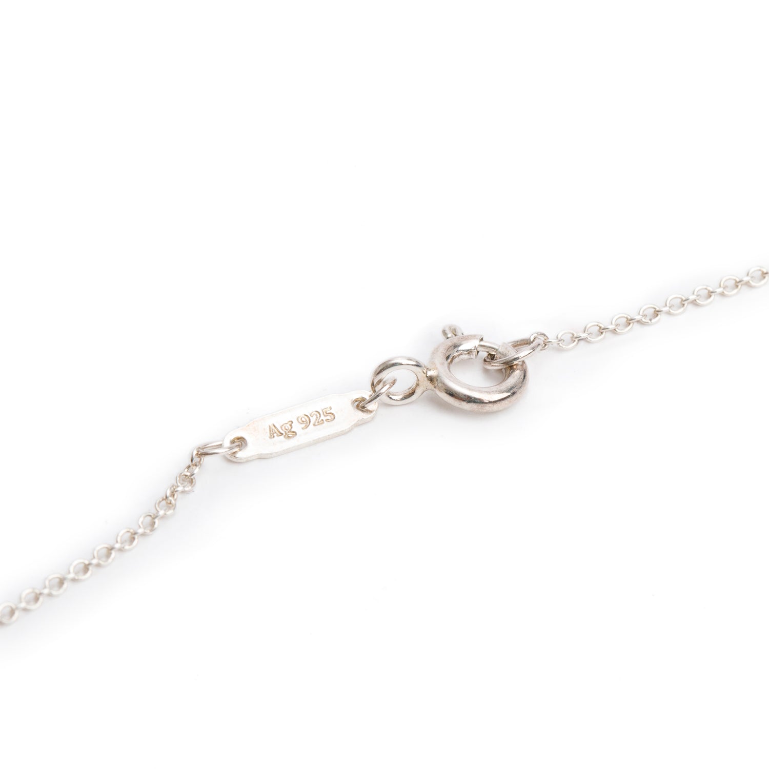 Tiffany & Co. Sterling Silver Red Enamel Heart Tag Pendant Necklace