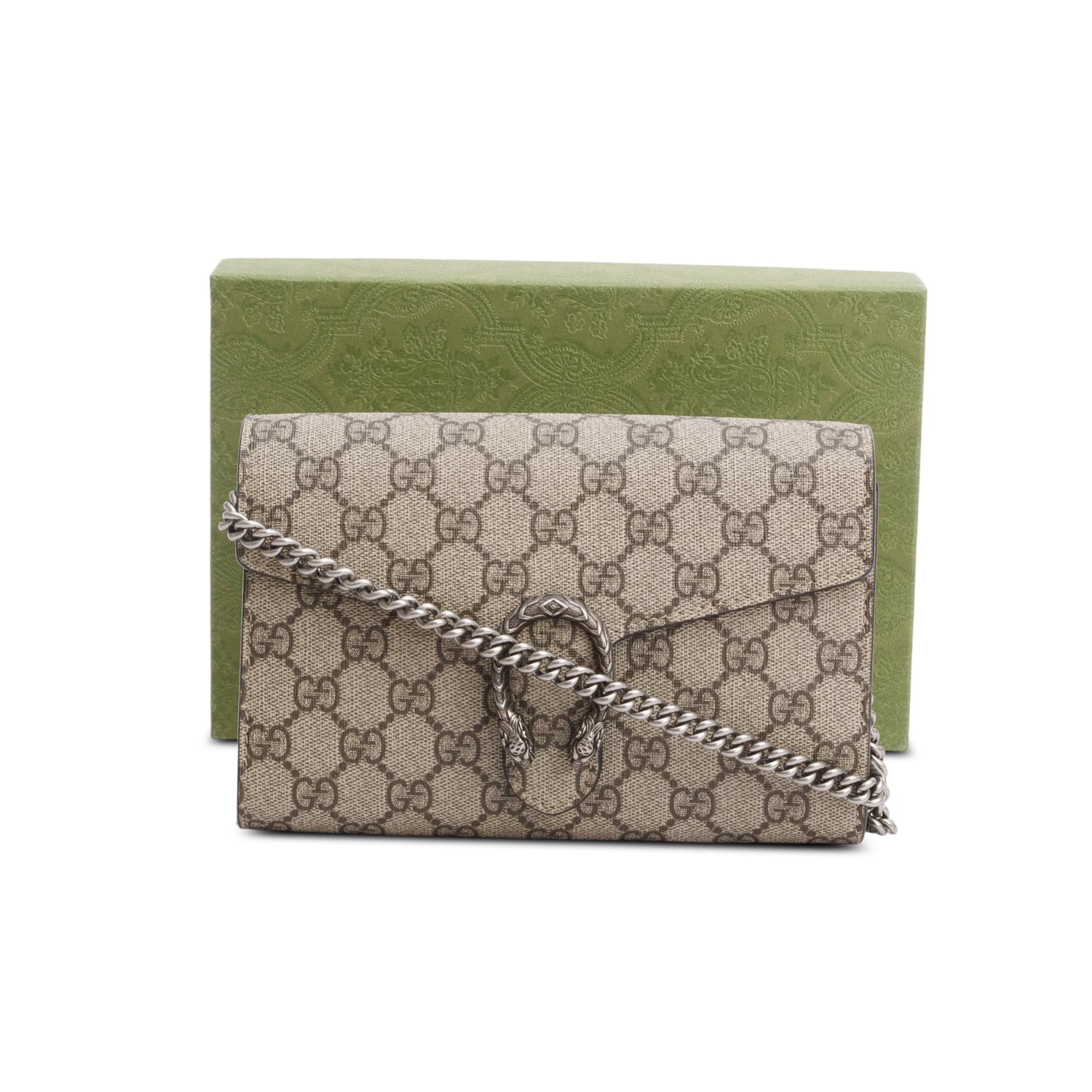 Gucci Dionysus GG Supreme Wallet on Chain w/ Box