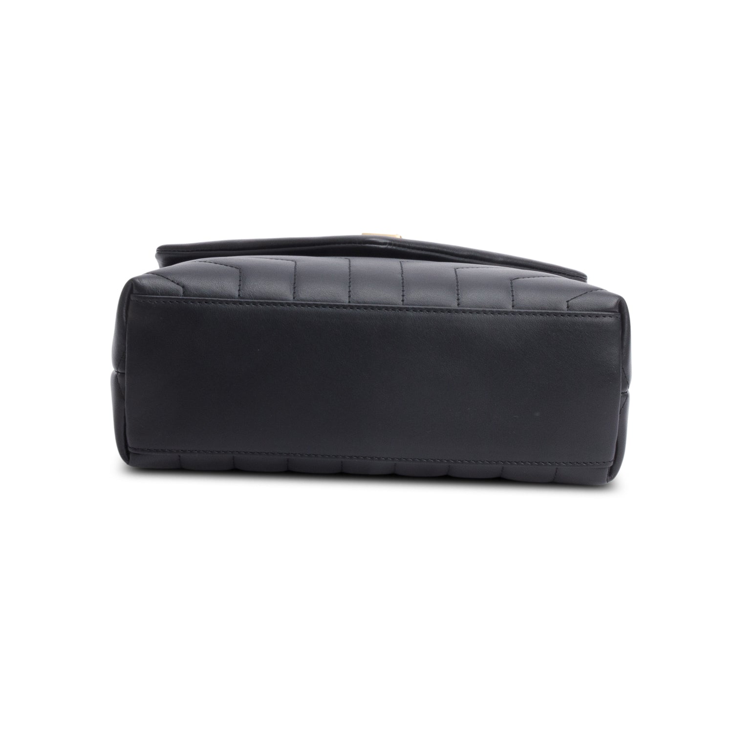 Saint Laurent 2024 Black Quilted Calfskin Leather Small Loulou Monogram Shoulder Bag