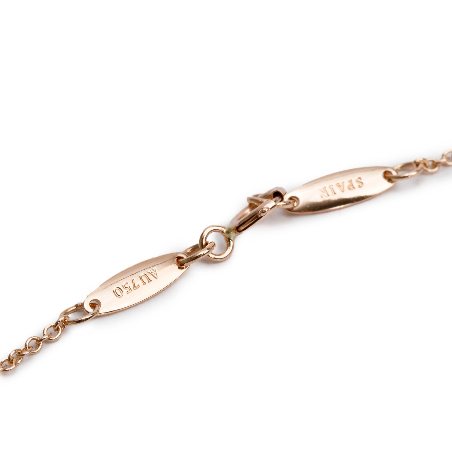 Tiffany & Co. Elsa Peretti 18k Rose Gold 9 MM Bean Pendant Necklace w/ Box
