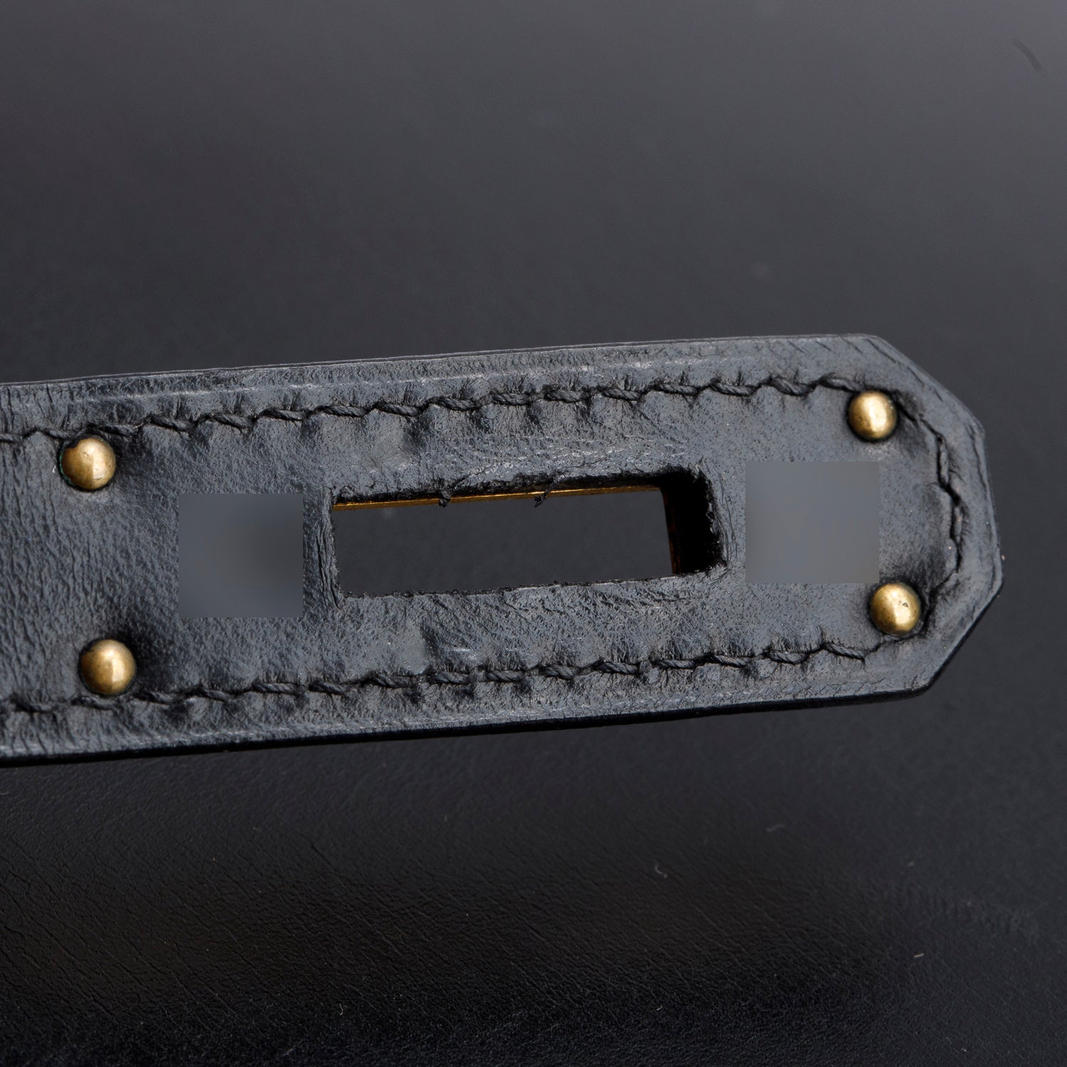 Hermes Noir Box Leather Kelly II Sellier 28 w/ Strap